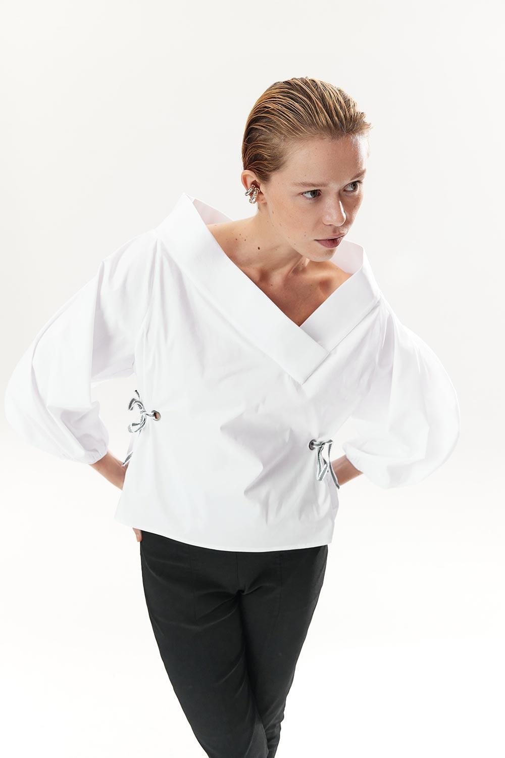Mirimalist-Ixir White Shirt-Gömlek-3-Milagron.com