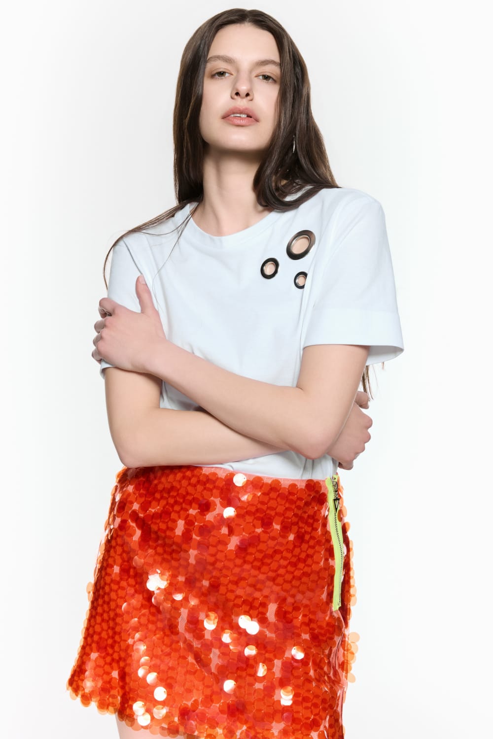 Mirimalist-Mermaid Coral Mini Etek-Etek-1-Milagron.com