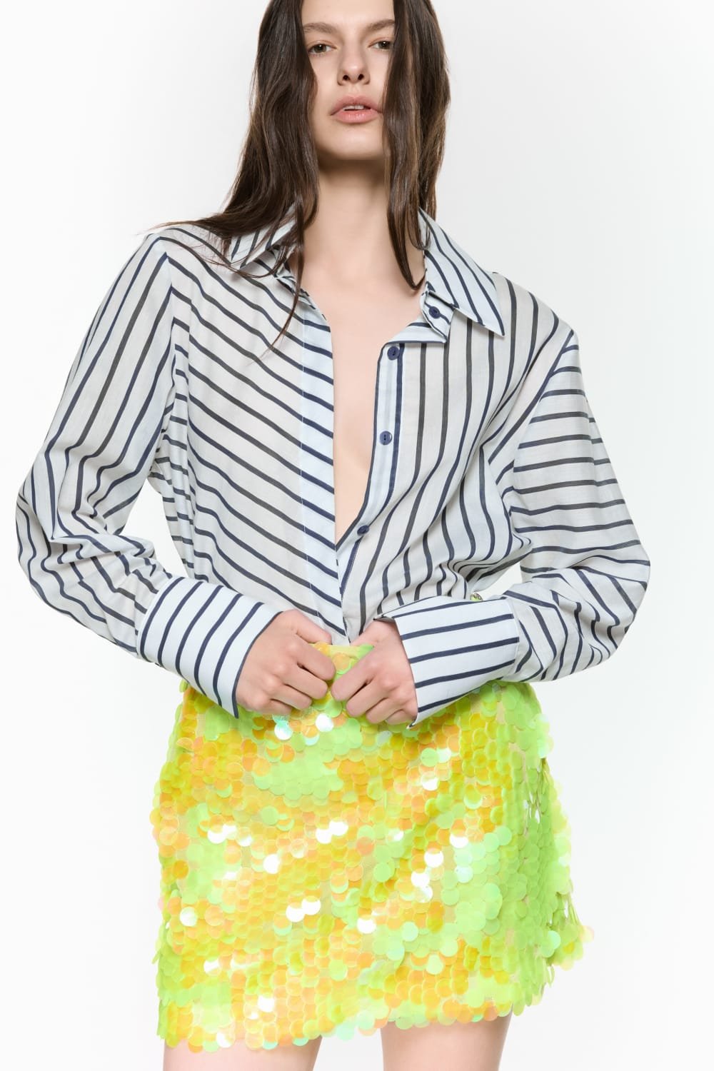 Mirimalist-Mermaid Lime Mini Etek-Etek-1-Milagron.com