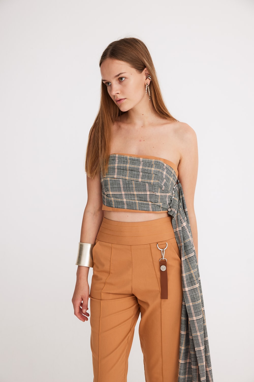 Mirimalist-Moody Kahve Pantolon-Kumaş Pantolon-5-Milagron.com