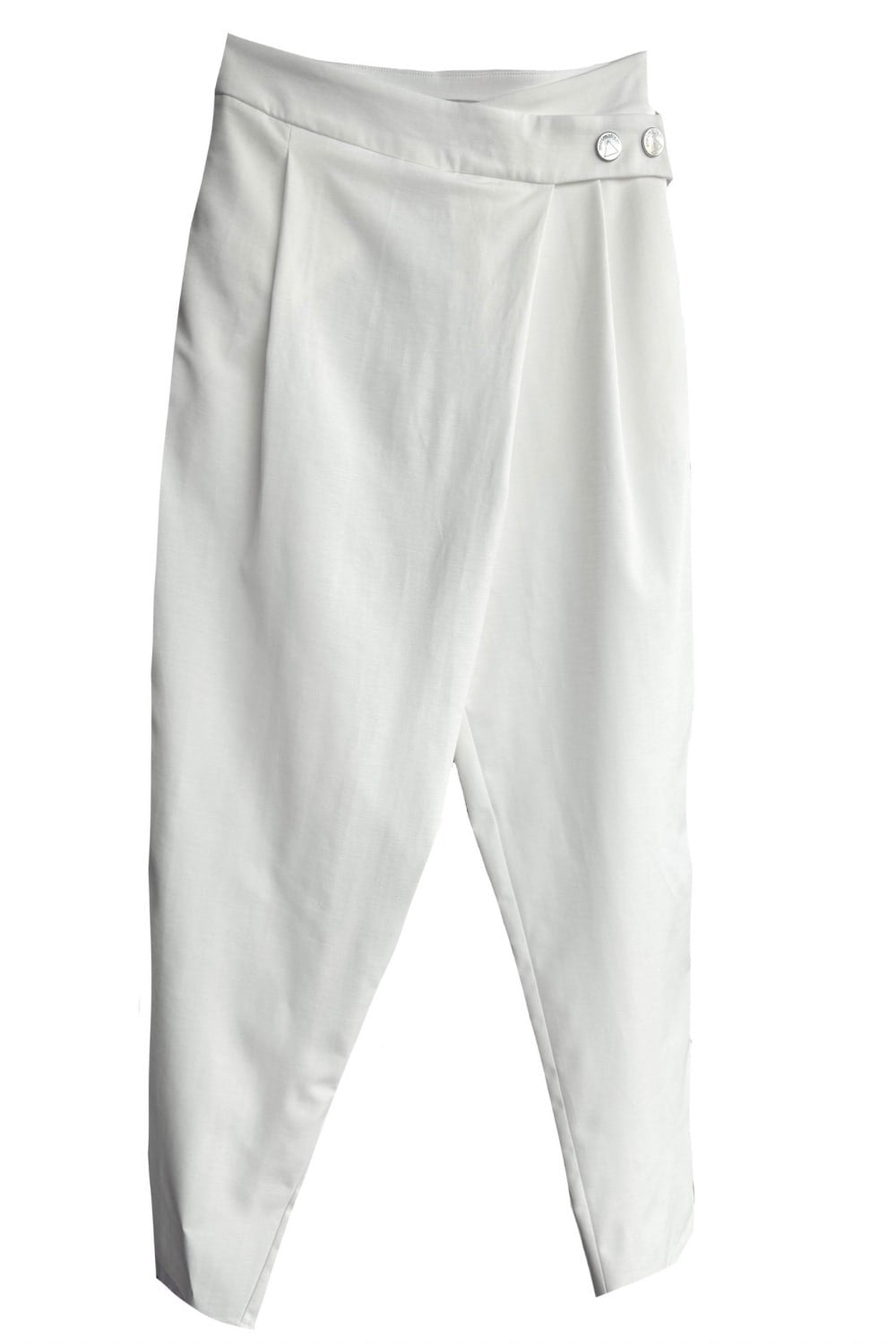 Mirimalist-Revolve Pantolon Beyaz-Kumaş Pantolon-3-Milagron.com