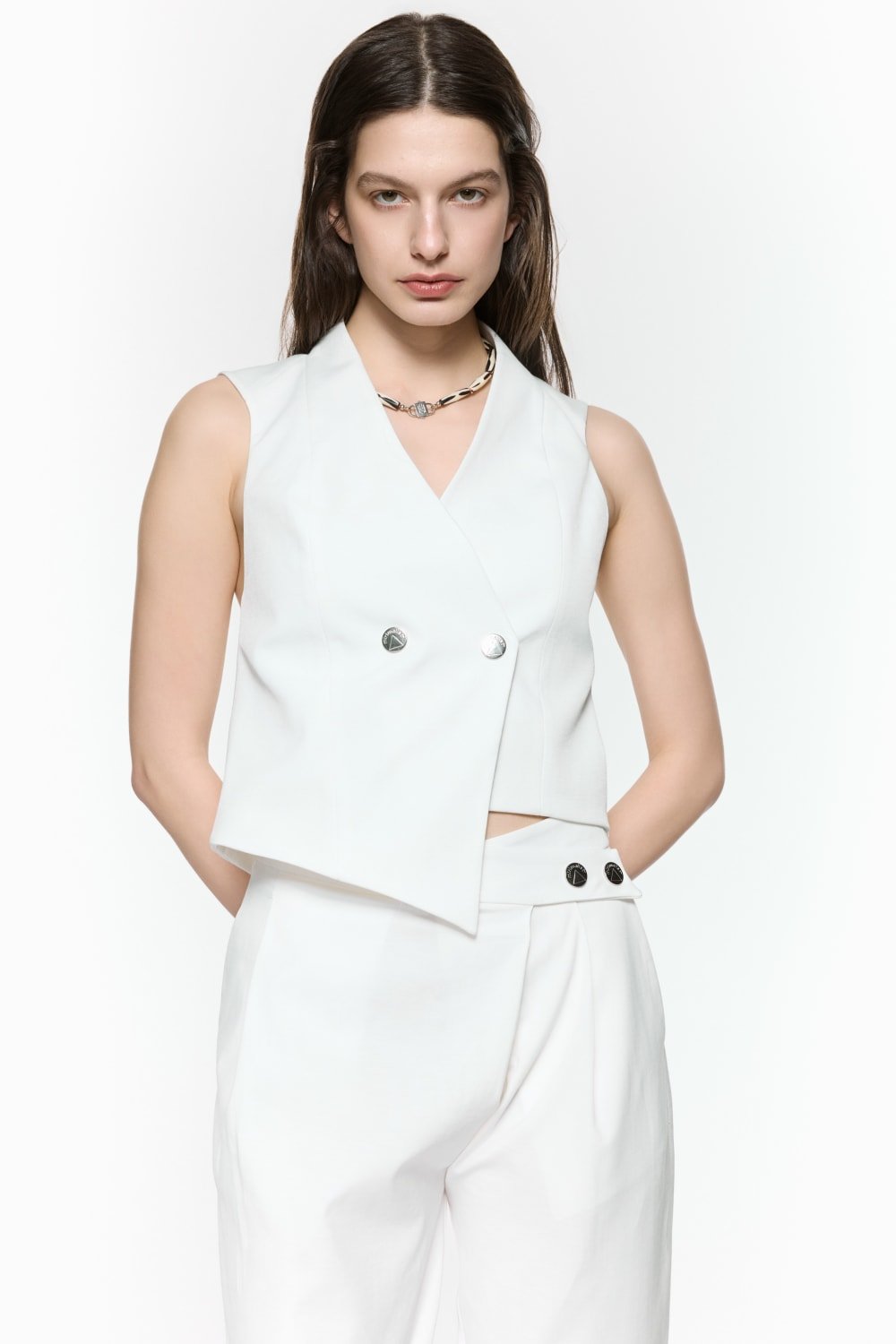 Mirimalist-Revolve Yelek Beyaz-Yelek-4-Milagron.com