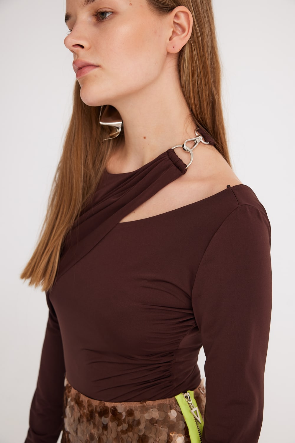 Mirimalist-Sepia Bodysuit Acı Kahve-Top-3-Milagron.com