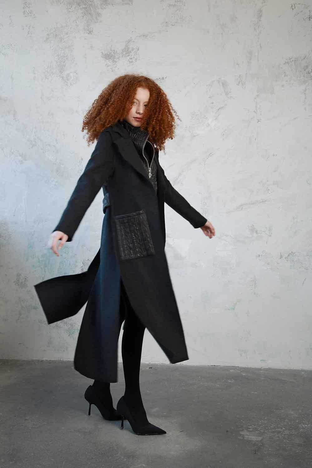 Mirimalist-Slit Wool Coat-Kaban-4-Milagron.com