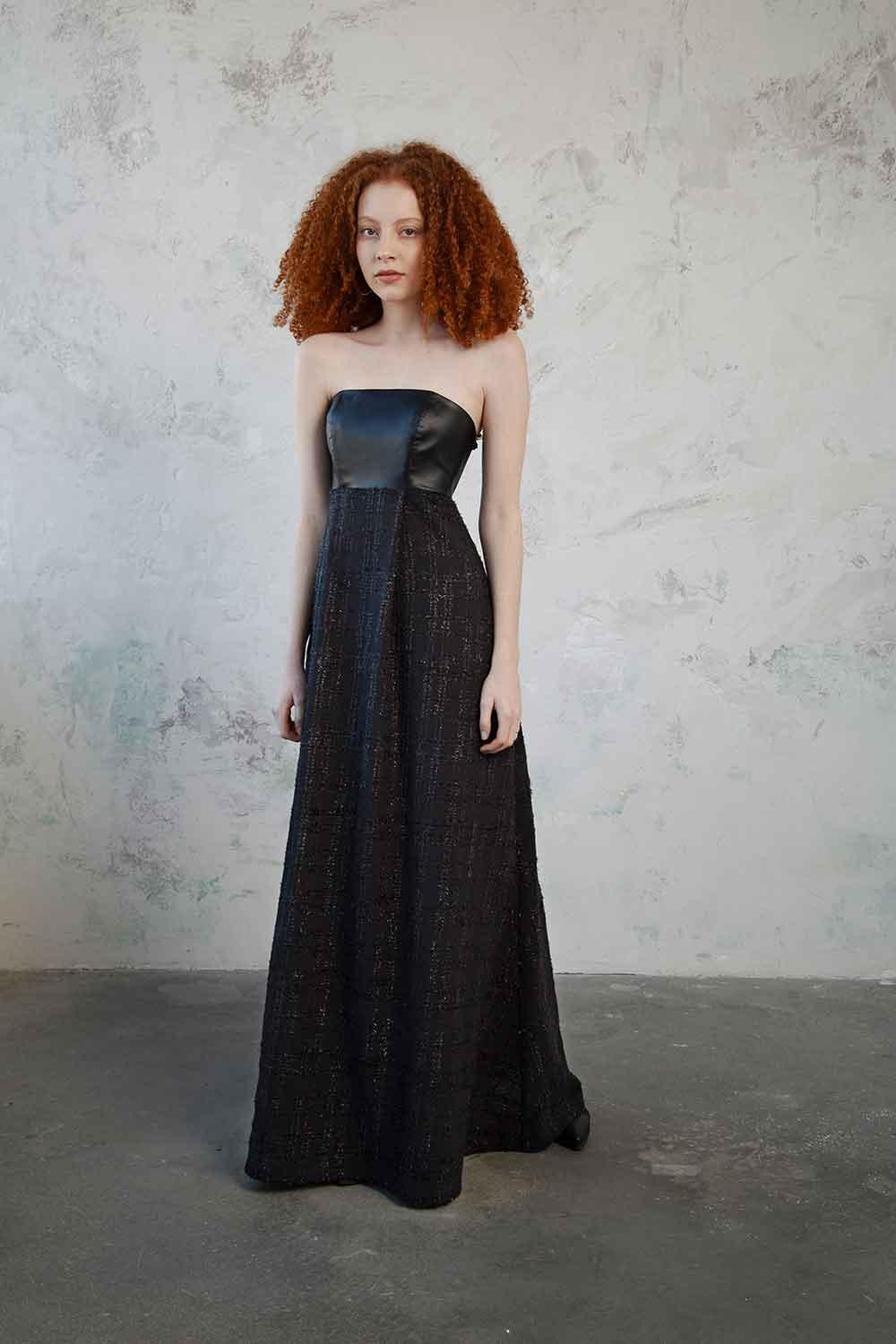 Mirimalist-Vega Strapless Maxi Dress-Elbise-2-Milagron.com