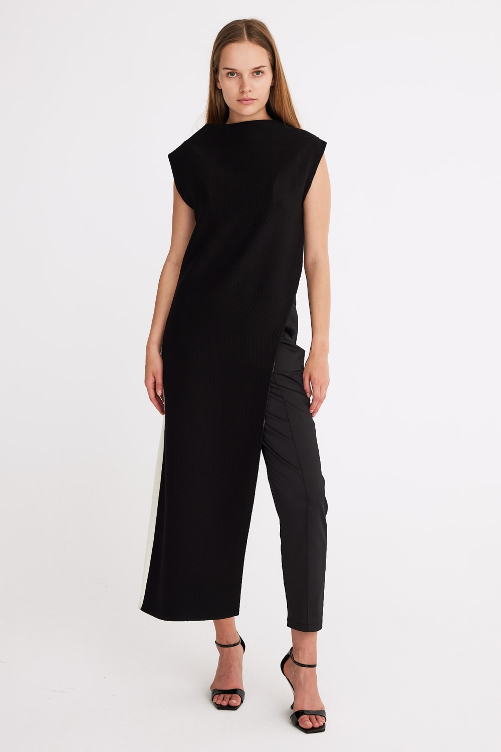 Mirimalist-Yingyang Knit Tünik / Çift Taraflı-Top-2-Milagron.com