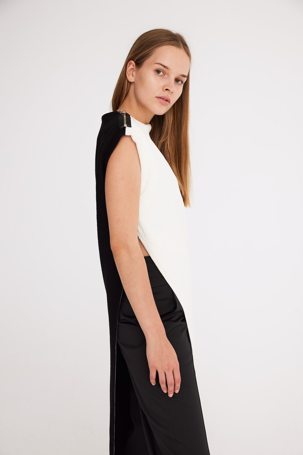 Mirimalist-Yingyang Knit Tünik / Çift Taraflı-Top-3-Milagron.com