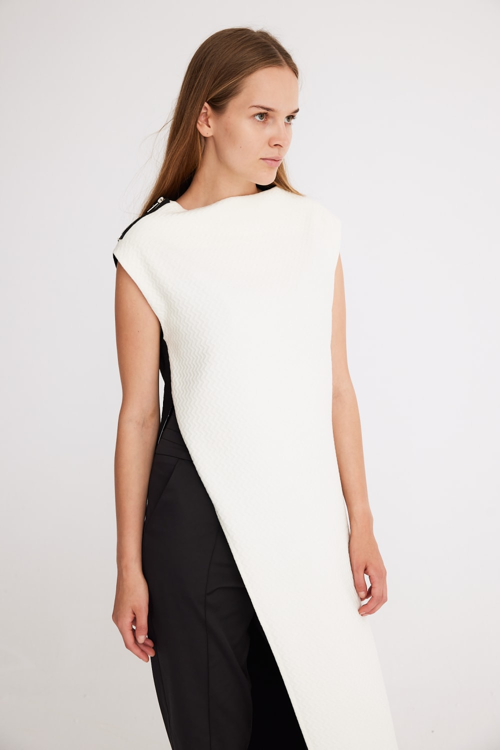 Mirimalist-Yingyang Knit Tünik / Çift Taraflı-Top-6-Milagron.com