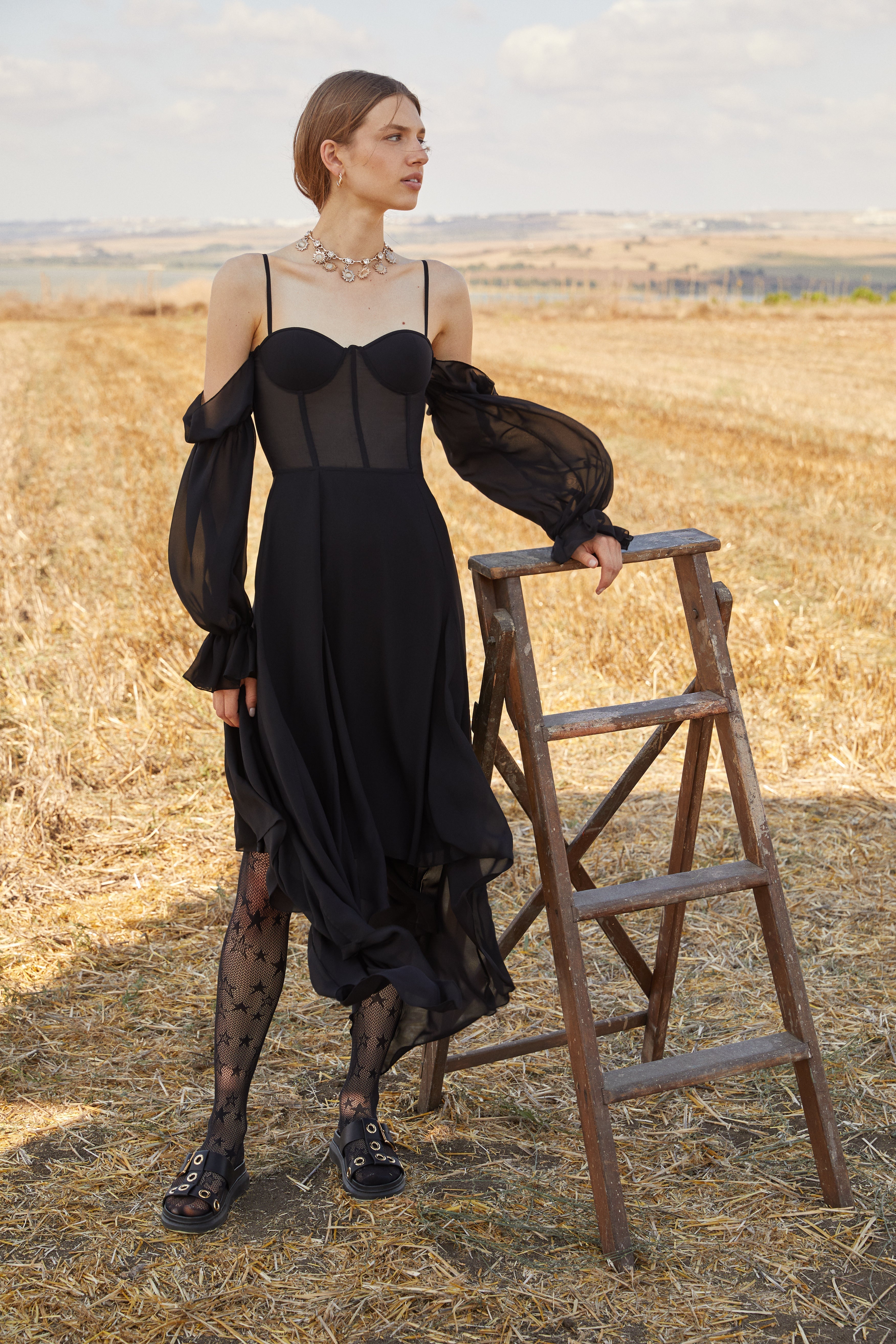 Misole-Artemis Black Dress-Dresses-1-Milagron.com