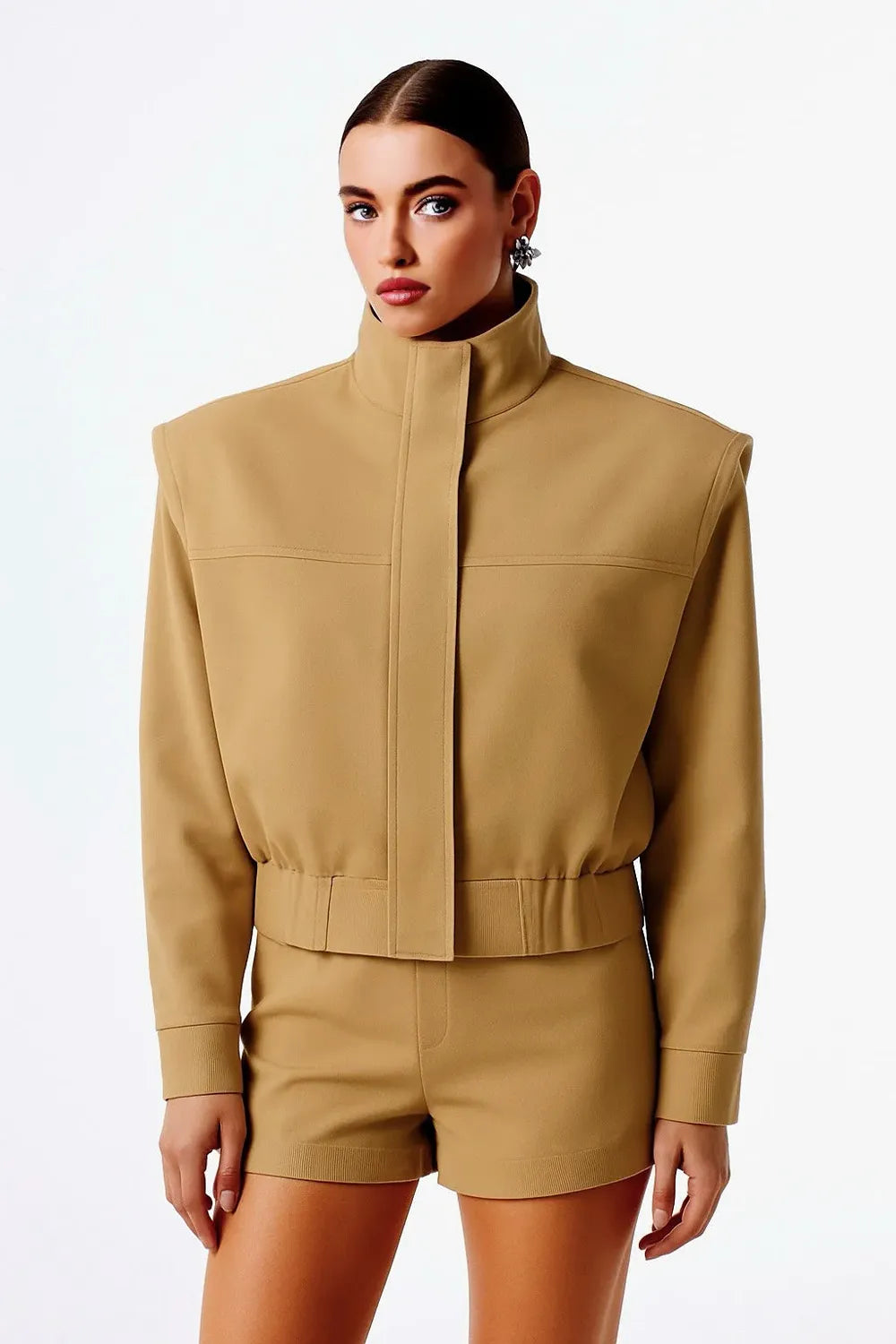 Selina Dik Yaka Bomber Ceket - 0