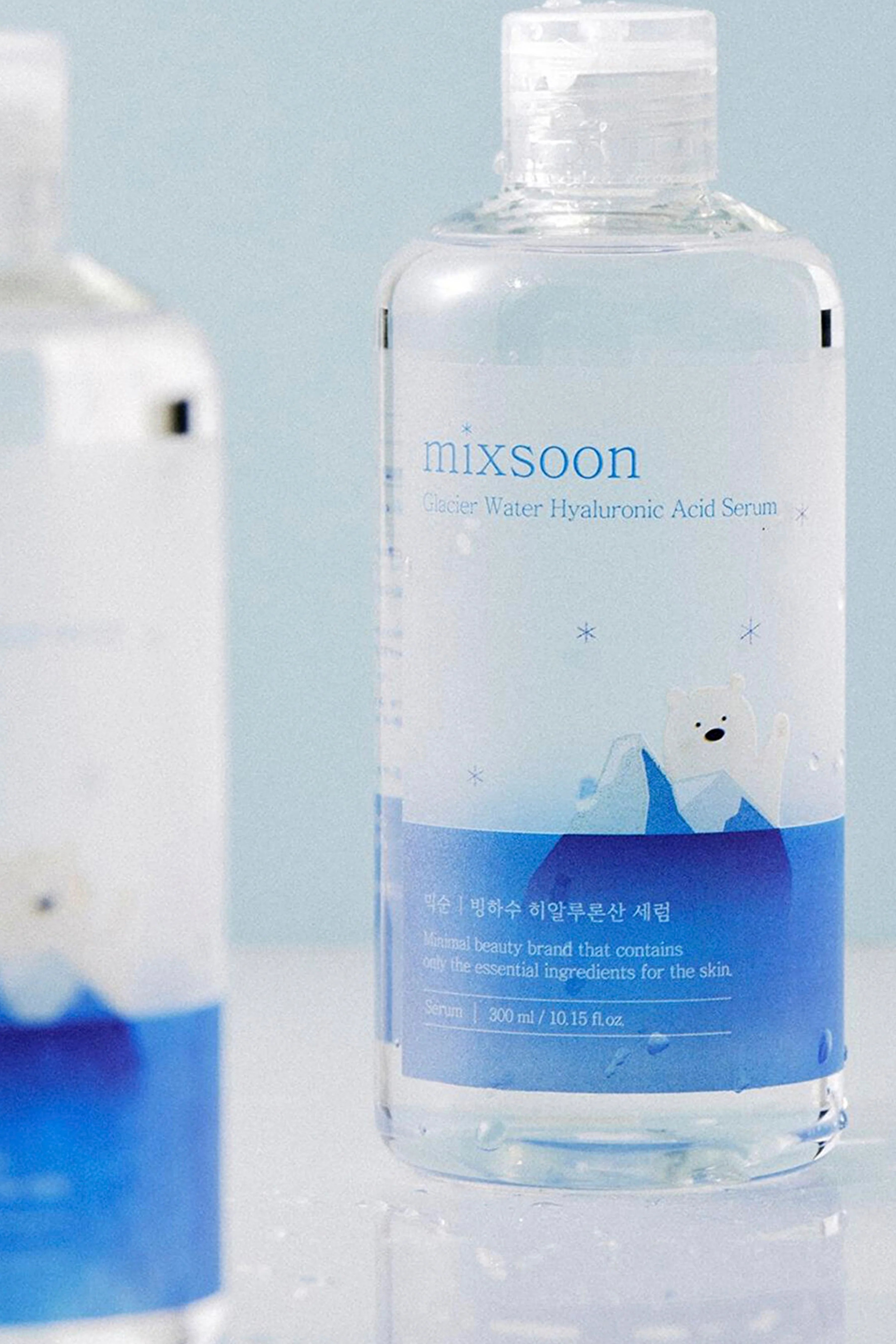 Mixsoon-Mixsoon Glacier Water Hyaluronic Acid Serum 300ml Nemlendirici Buzul Suyu Vegan Serum-Yüz Serumu-2-Milagron.com