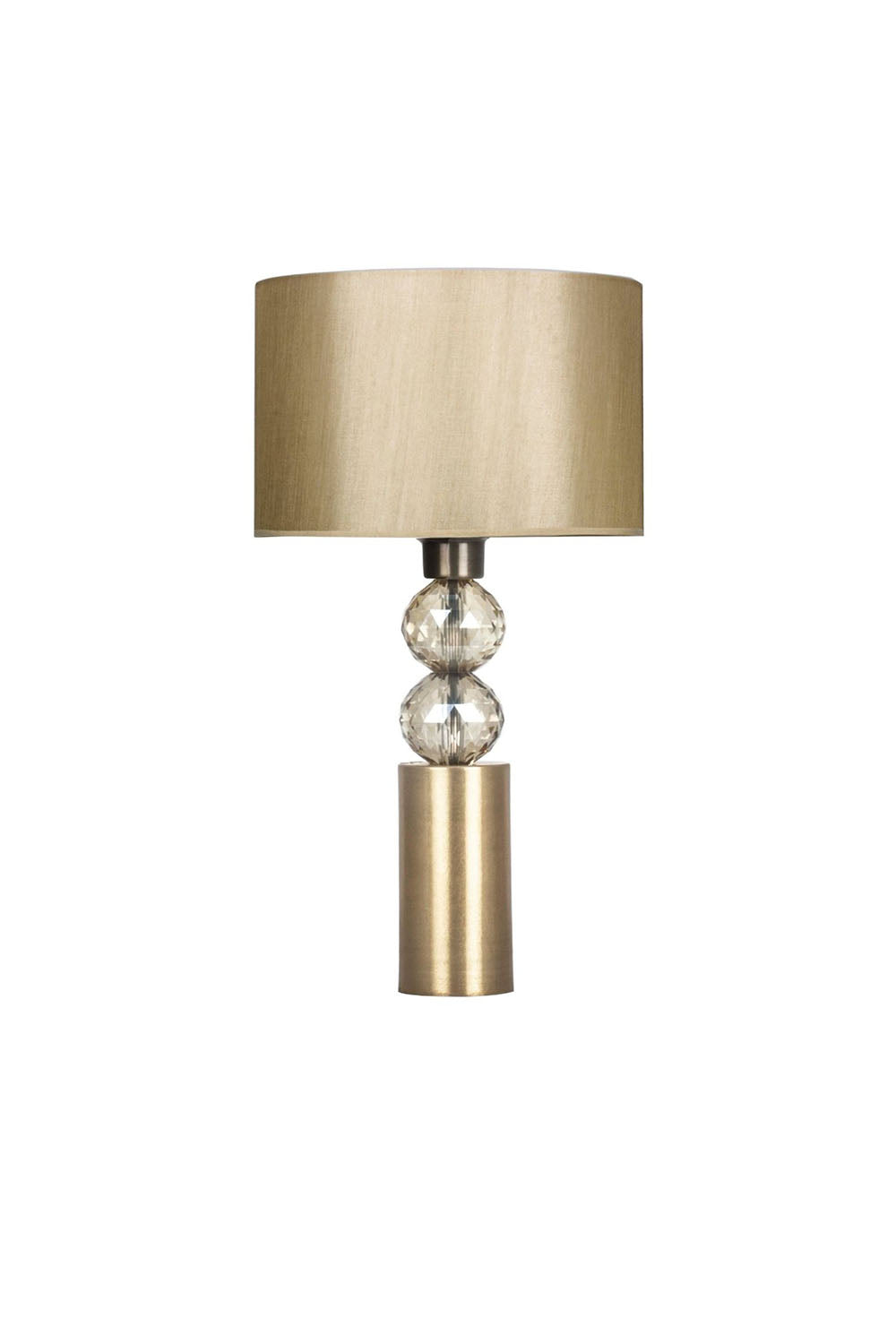 Moena Studio-Eskitme Altın Milano Abajur – Parlak Bej Başlık-Abajur-1-Milagron.com