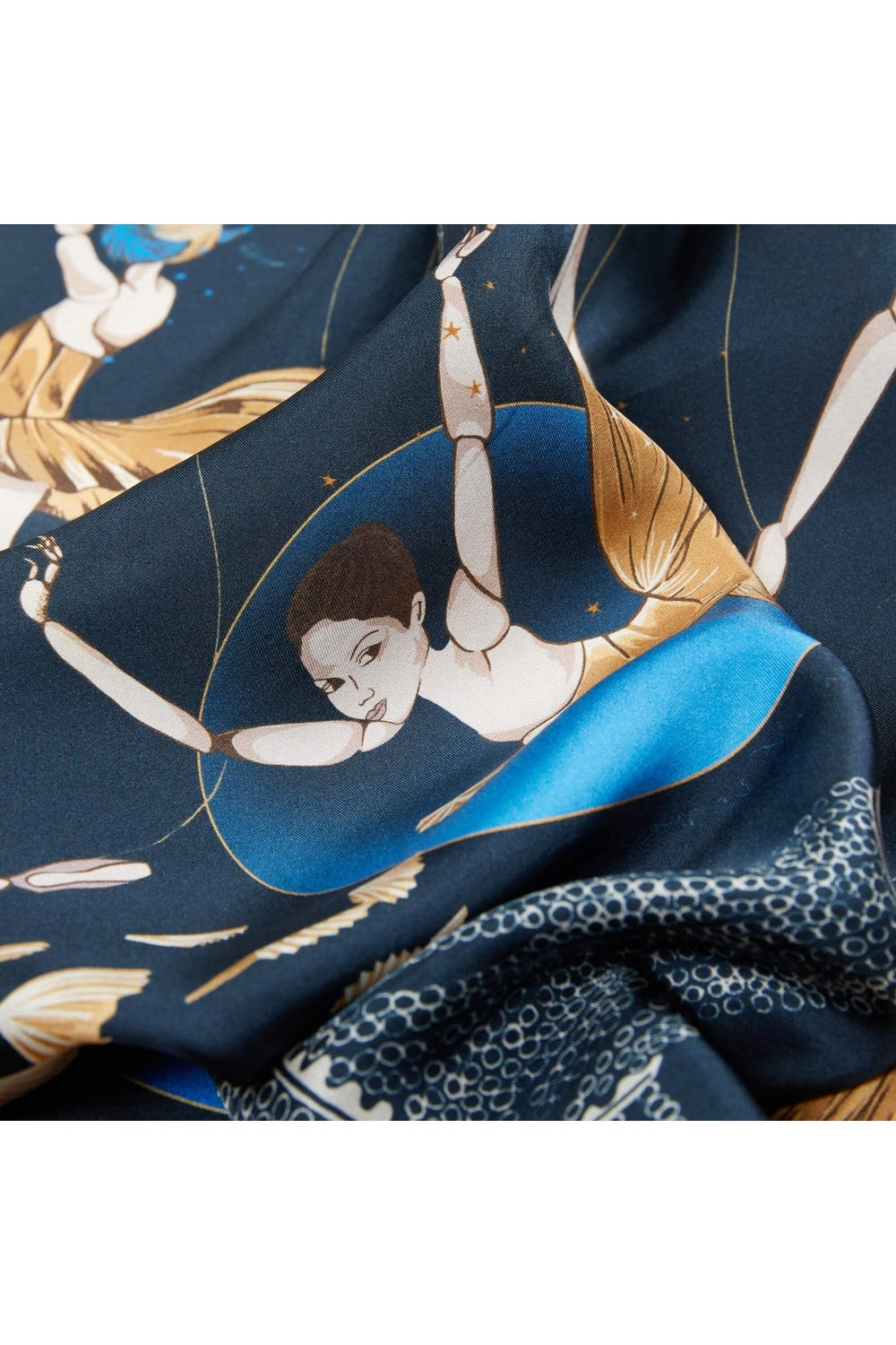 Mokoshe-Ballerinas & Blue - Silk-Şal & Fular-7-Milagron.com