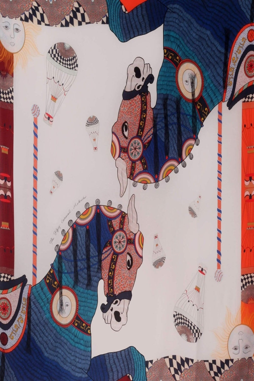 Mokoshe-Carousel & Blue-Şal & Fular-1-Milagron.com