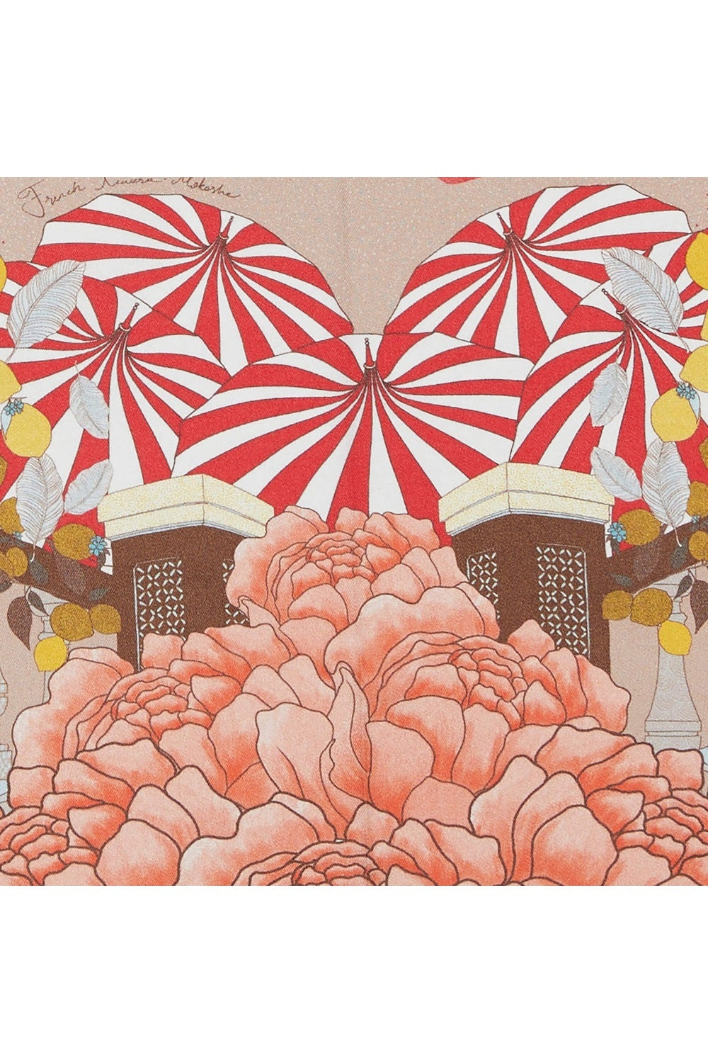 Mokoshe-French Riviera & Beige - Cotton-Şal & Fular-6-Milagron.com