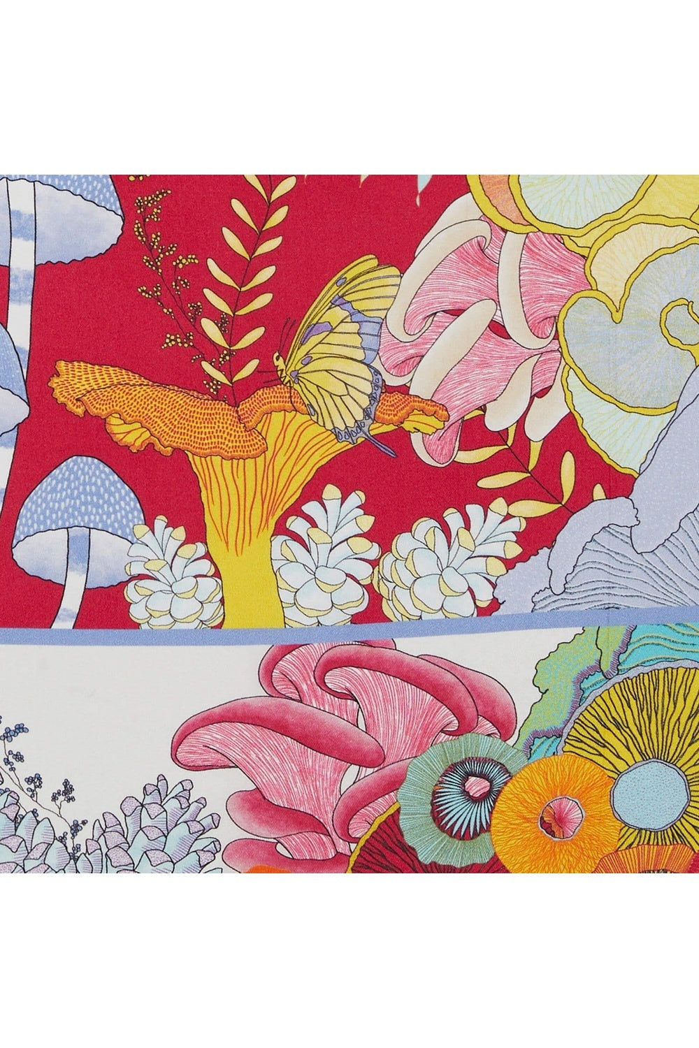 Mokoshe-Mushroom Town & Purple And Orange - Cotton-Şal & Fular-8-Milagron.com