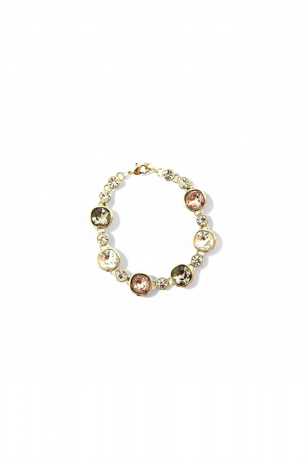 Monadas Bijou-Tenna 14k Rodyum Kaplama Bileklik-Bileklik-1-Milagron.com