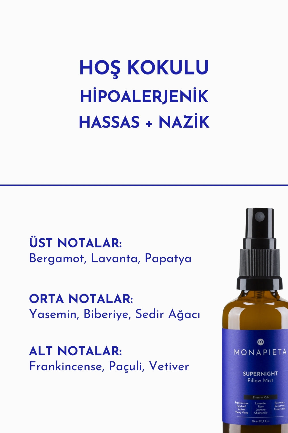 Monapieta-Monapieta Mükemmel Gece Uykusu Yastık Spreyi | Kaliteli & Derin Uyku | 11 Değerli Esansiyel Yağ | 50 Ml-Oda Kokusu-6-Milagron.com