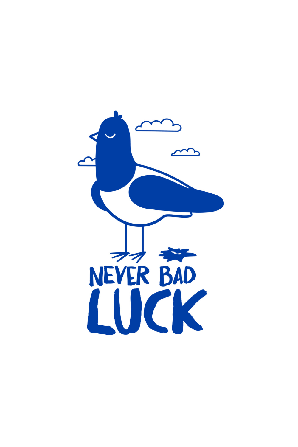 NEVER BAD LUCK - UNISEX TASARIM T-SHIRT - OVERSIZED - 5