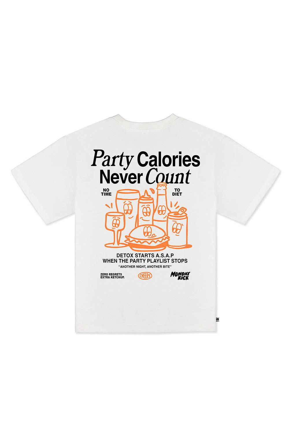 Party Calories - Unisex Tasarim T-shirt - Oversize - 0
