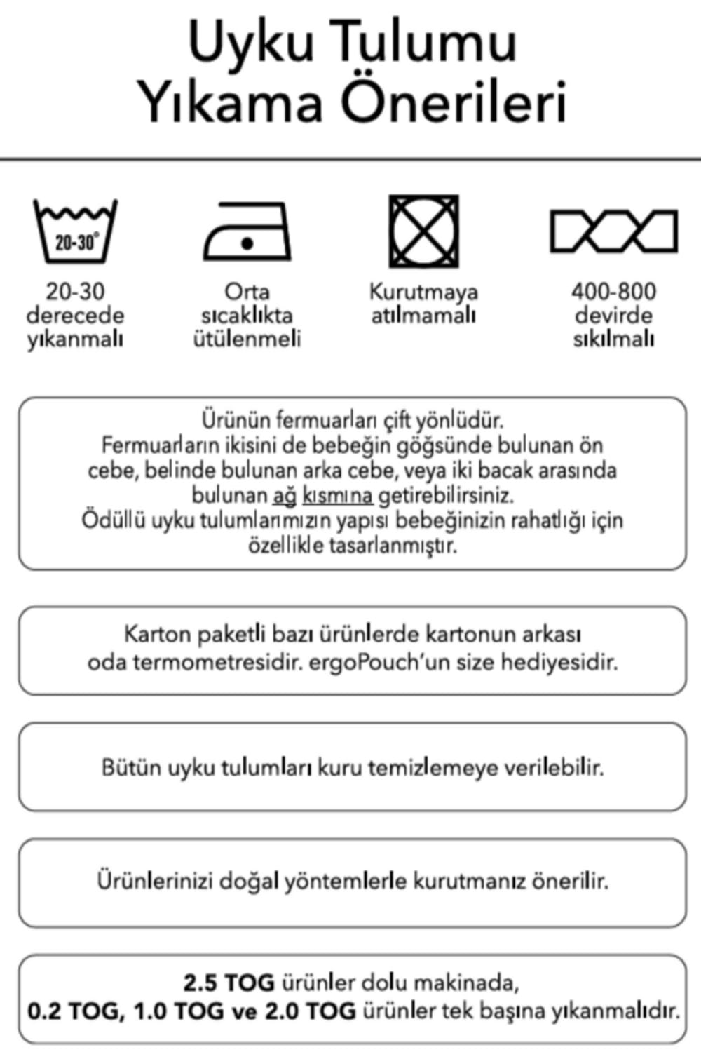Organik Pamuklu Uyku Tulumu (2.5 Tog) - 5