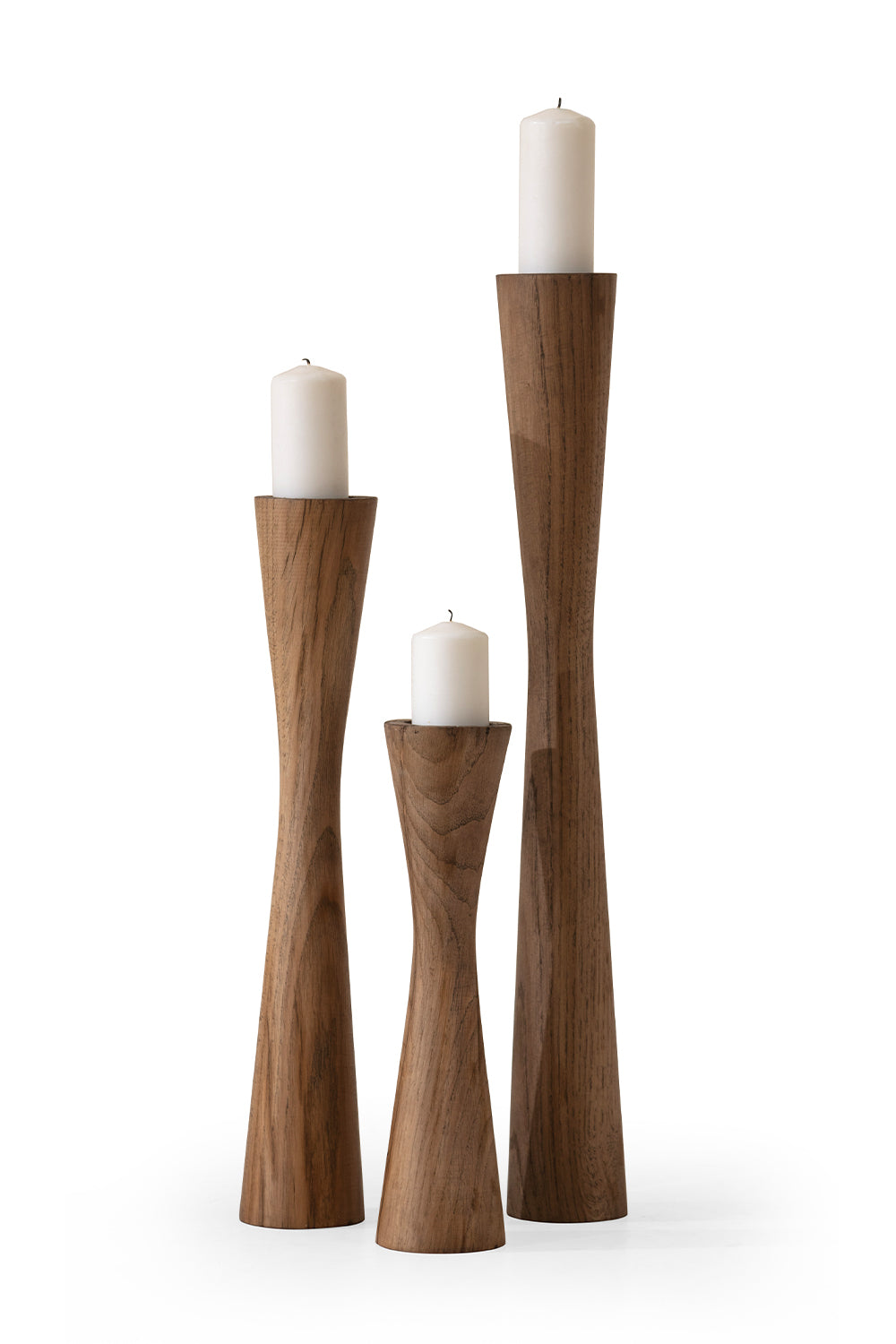 More Wood Design-Doğal Ahşap Mumluk Takımı-Mumluk & Şamdan-1-Milagron.com