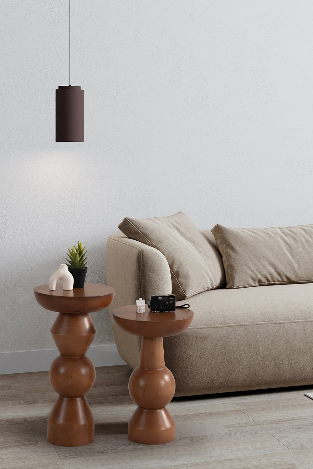 More Wood Design-Enva 2'li Ahşap Sehpa-Sehpa-4-Milagron.com