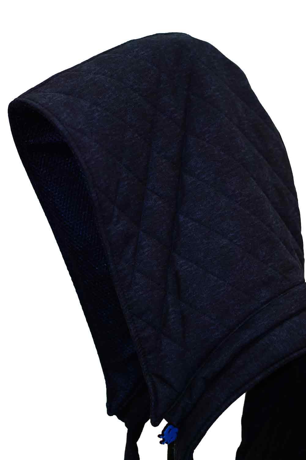 Morikukko-Basic Lacivert Diamond Quilted Kapüşonlu Sırt Çantası-Sırt Çantası-4-Milagron.com