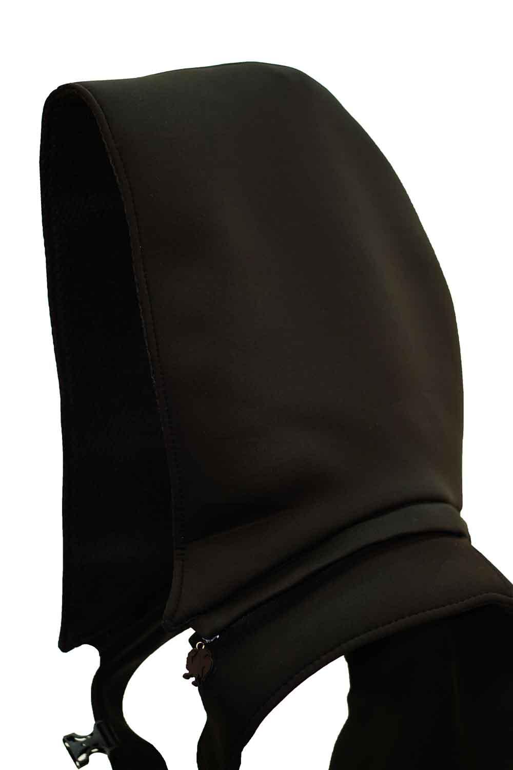 Morikukko-Basic Siyah/Siyah Kapüşonlu Sırt Çantası-Sırt Çantası-4-Milagron.com