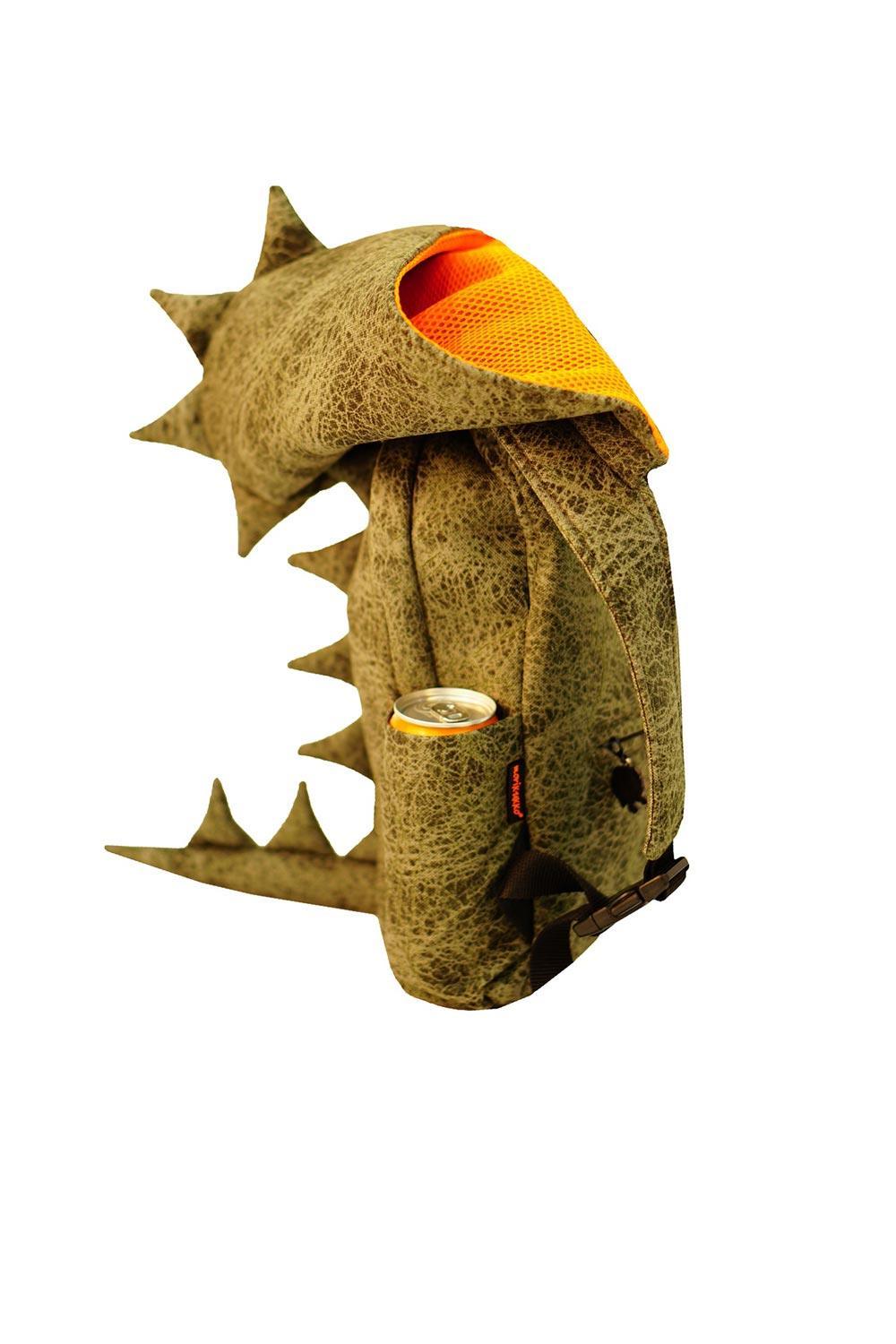 Morikukko-Dinazor Çocuk Kapüşonlu Sırt Çantası-Sırt Çantası-1-Milagron.com