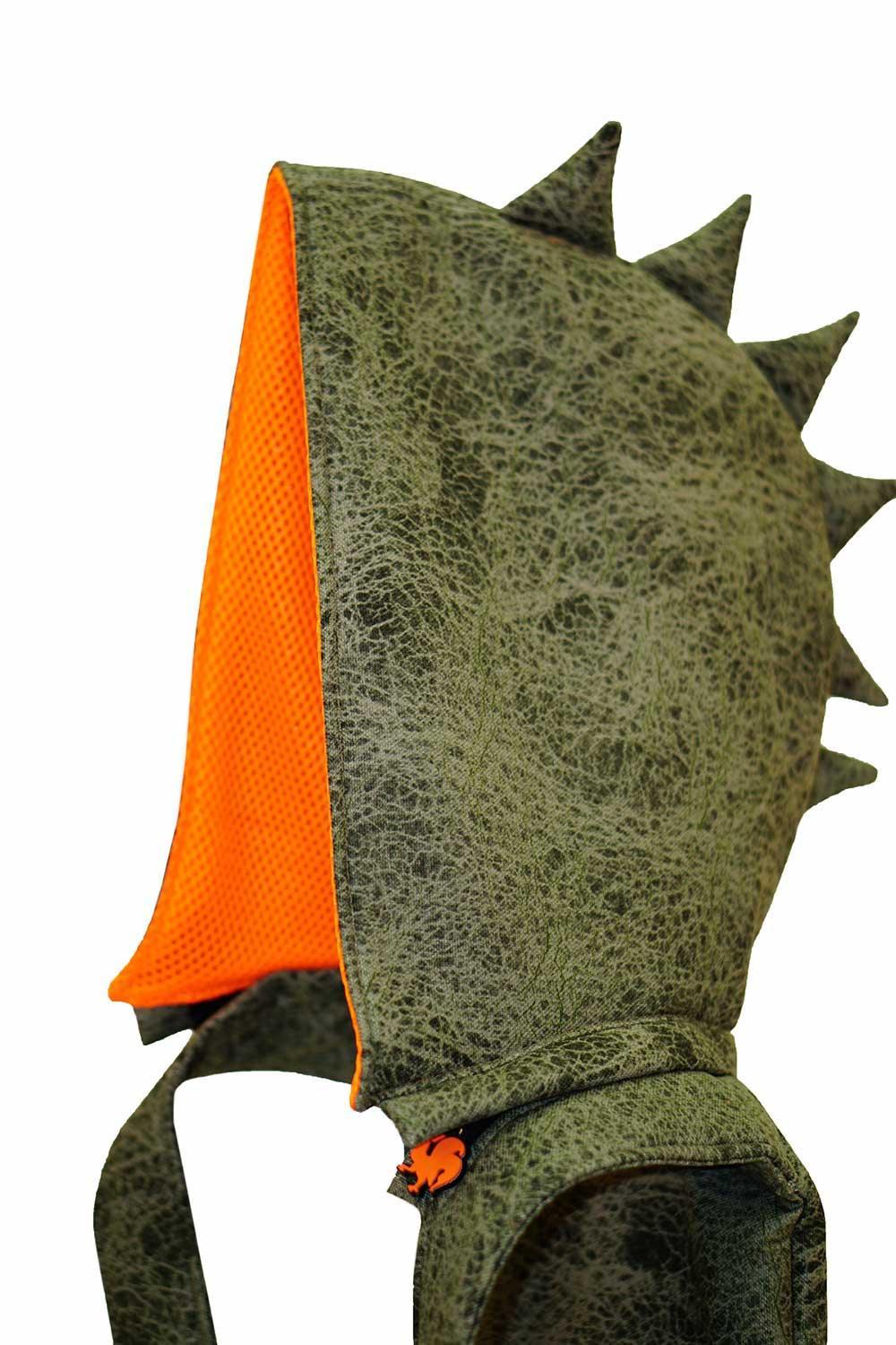 Morikukko-Dinazor Çocuk Kapüşonlu Sırt Çantası-Sırt Çantası-2-Milagron.com