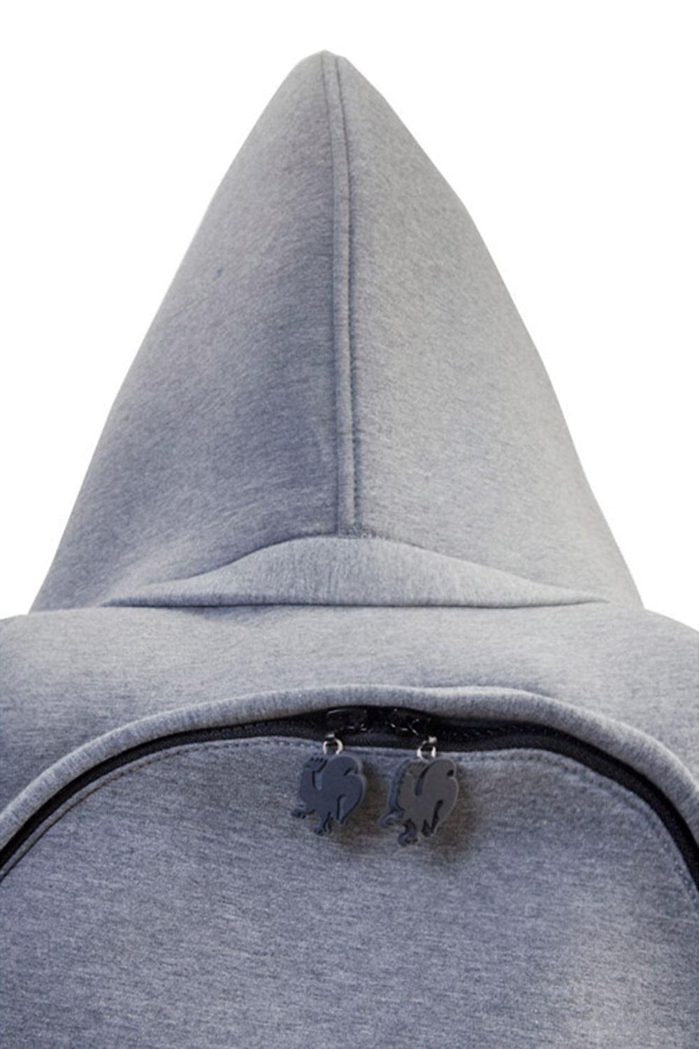 Morikukko-Grey Basic Black-Sırt Çantası-3-Milagron.com