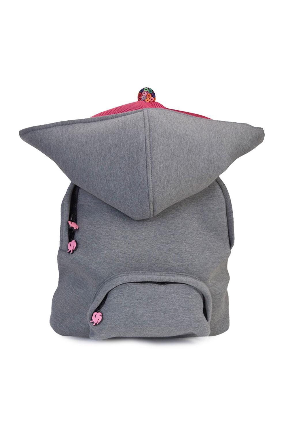Morikukko-Grey Basic Fuschsia-Sırt Çantası-1-Milagron.com