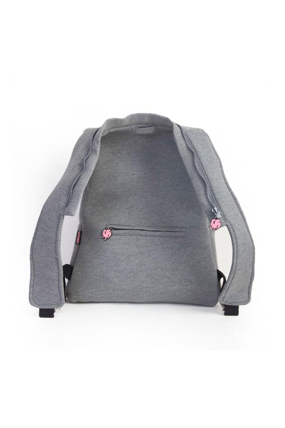 Morikukko-Grey Basic Fuschsia-Sırt Çantası-2-Milagron.com