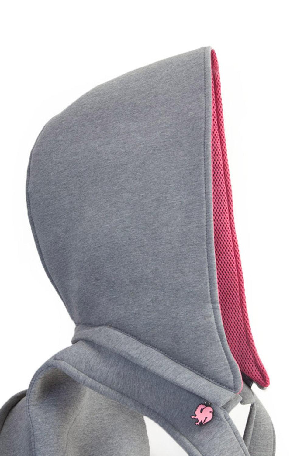 Morikukko-Grey Basic Fuschsia-Sırt Çantası-4-Milagron.com