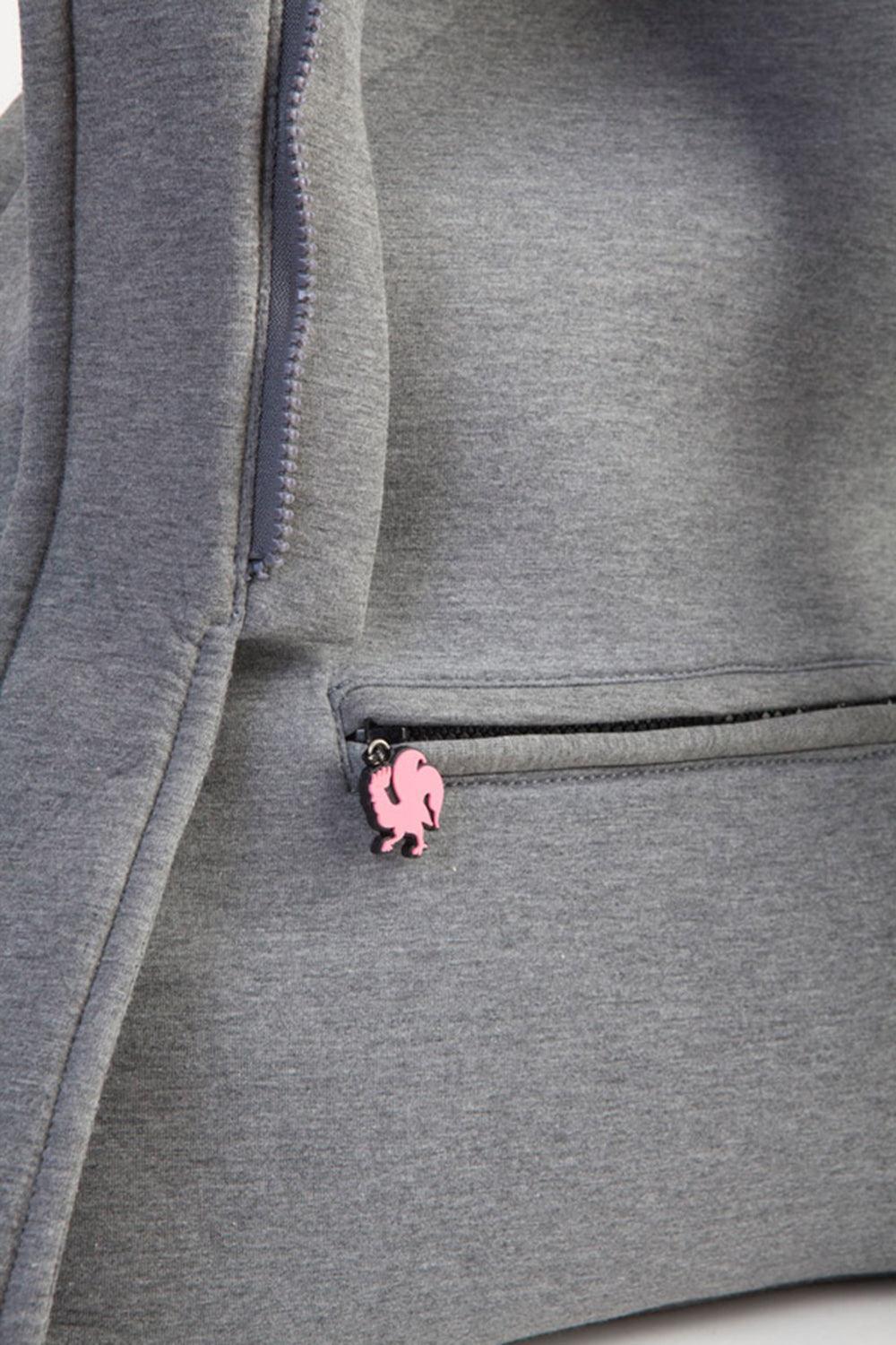 Morikukko-Grey Basic Fuschsia-Sırt Çantası-6-Milagron.com