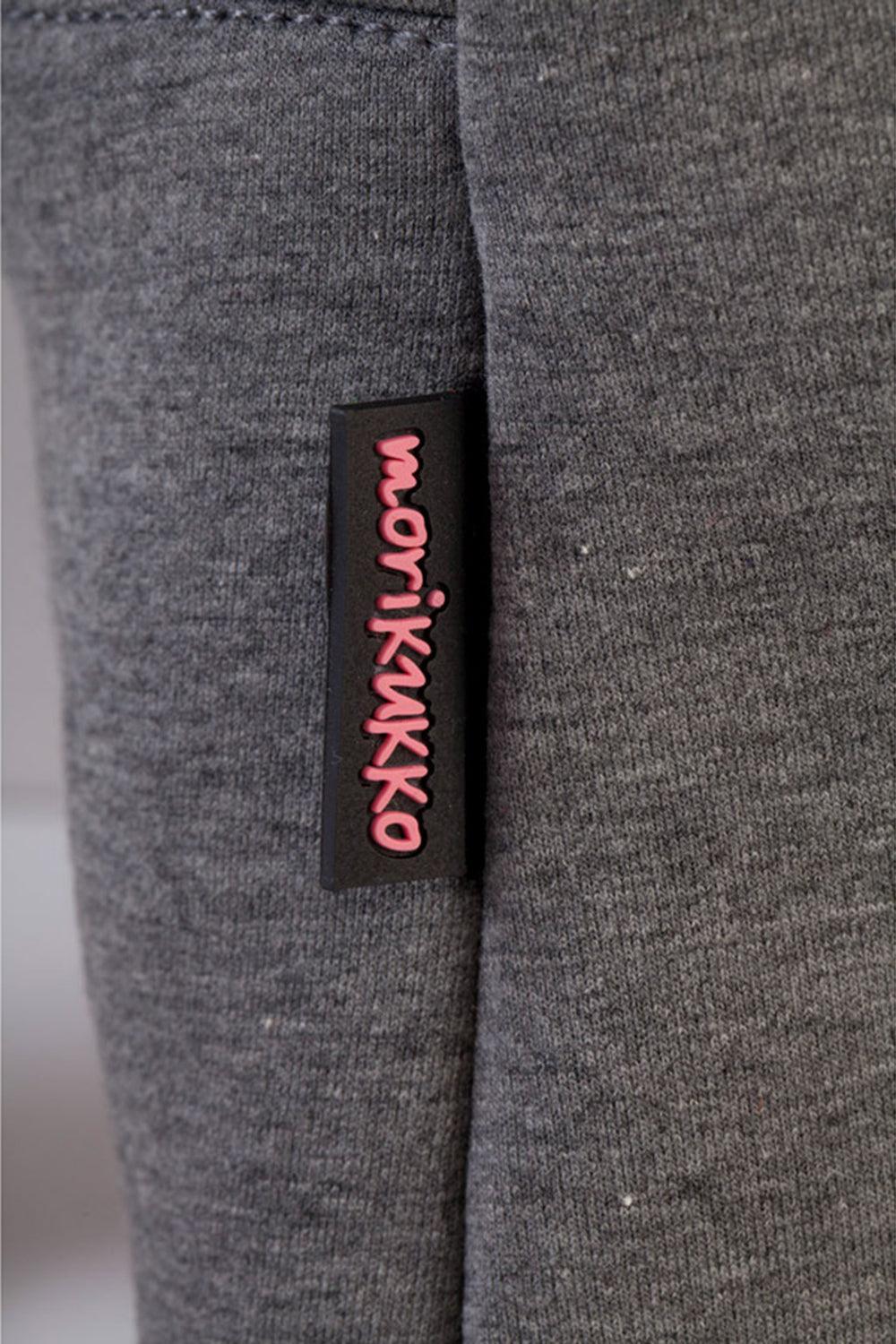 Morikukko-Grey Basic Neon Pink-Sırt Çantası-6-Milagron.com