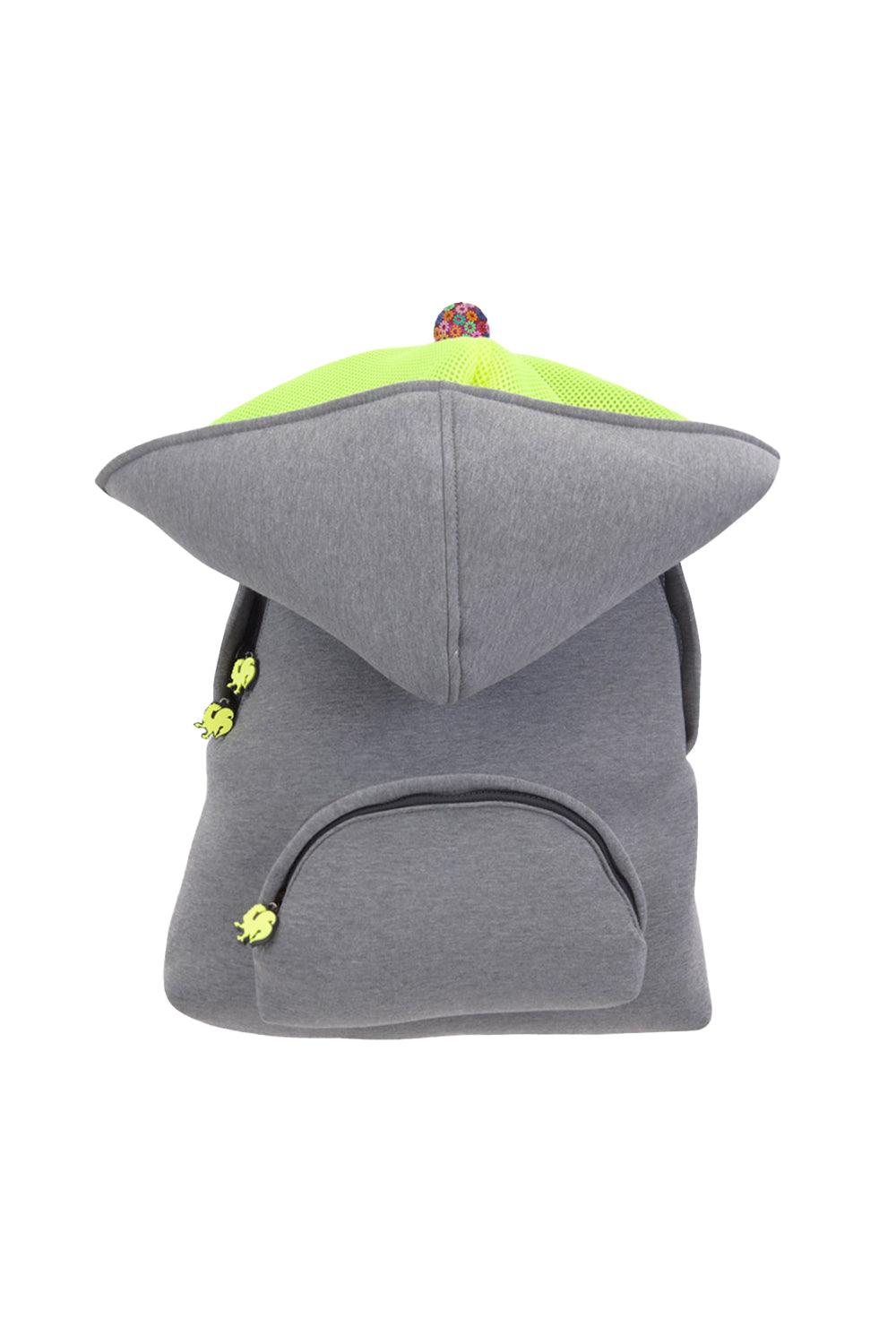 Morikukko-Grey Basic Neon Yellow-Sırt Çantası-1-Milagron.com