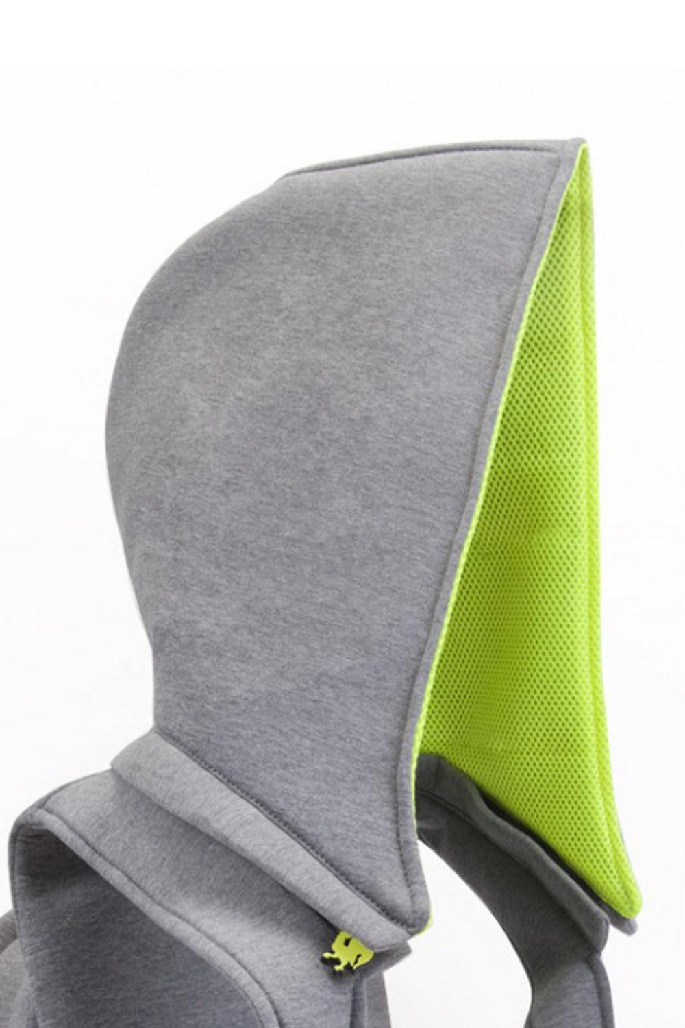 Morikukko-Grey Basic Neon Yellow-Sırt Çantası-4-Milagron.com