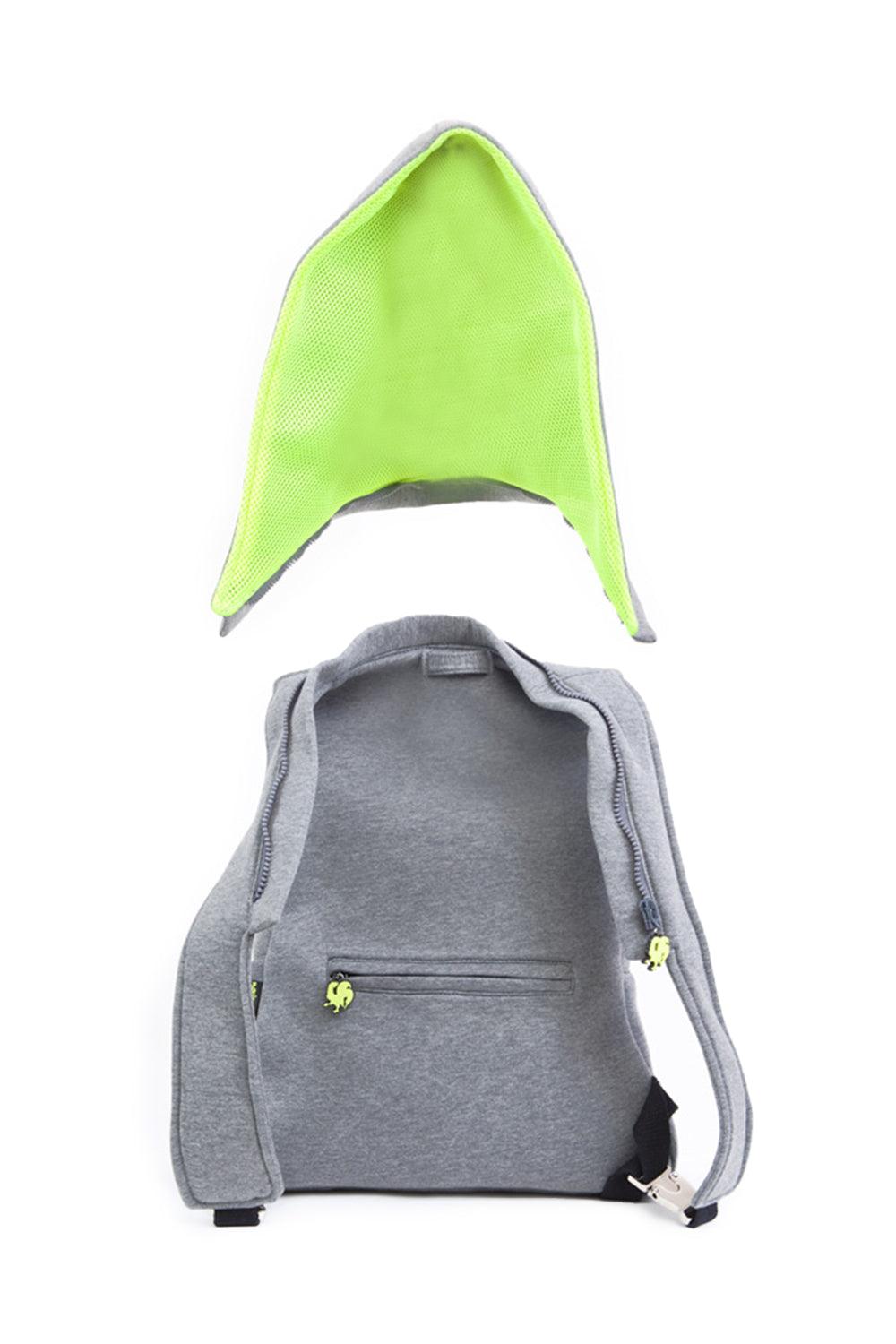 Morikukko-Grey Basic Neon Yellow-Sırt Çantası-6-Milagron.com