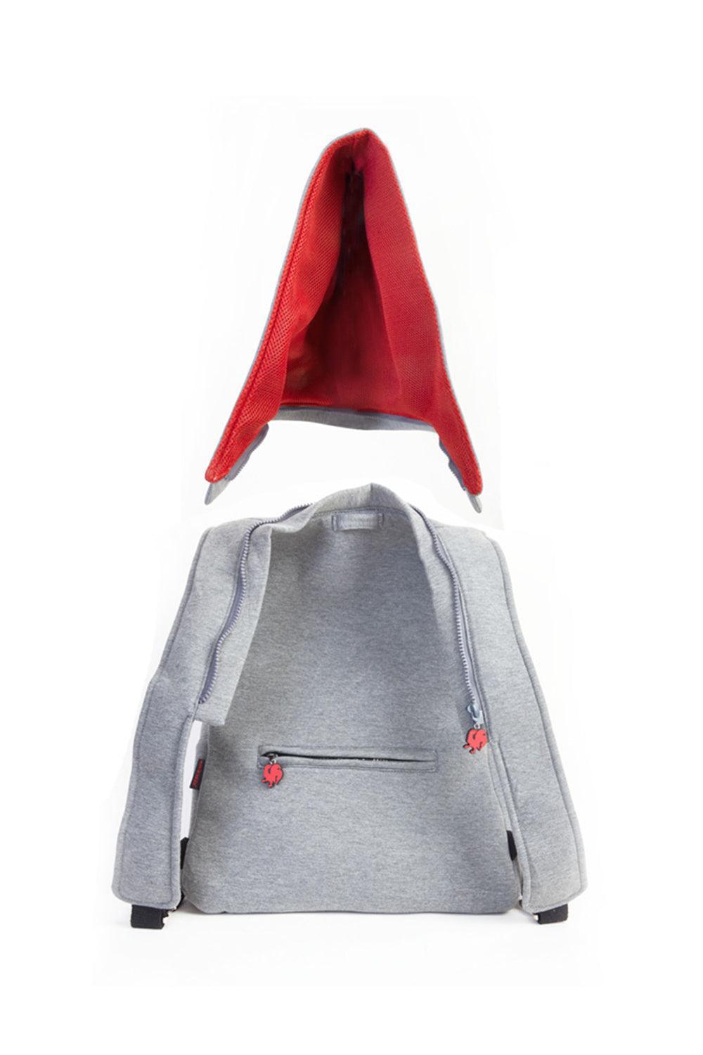 Morikukko-Grey Basic Red-Sırt Çantası-2-Milagron.com