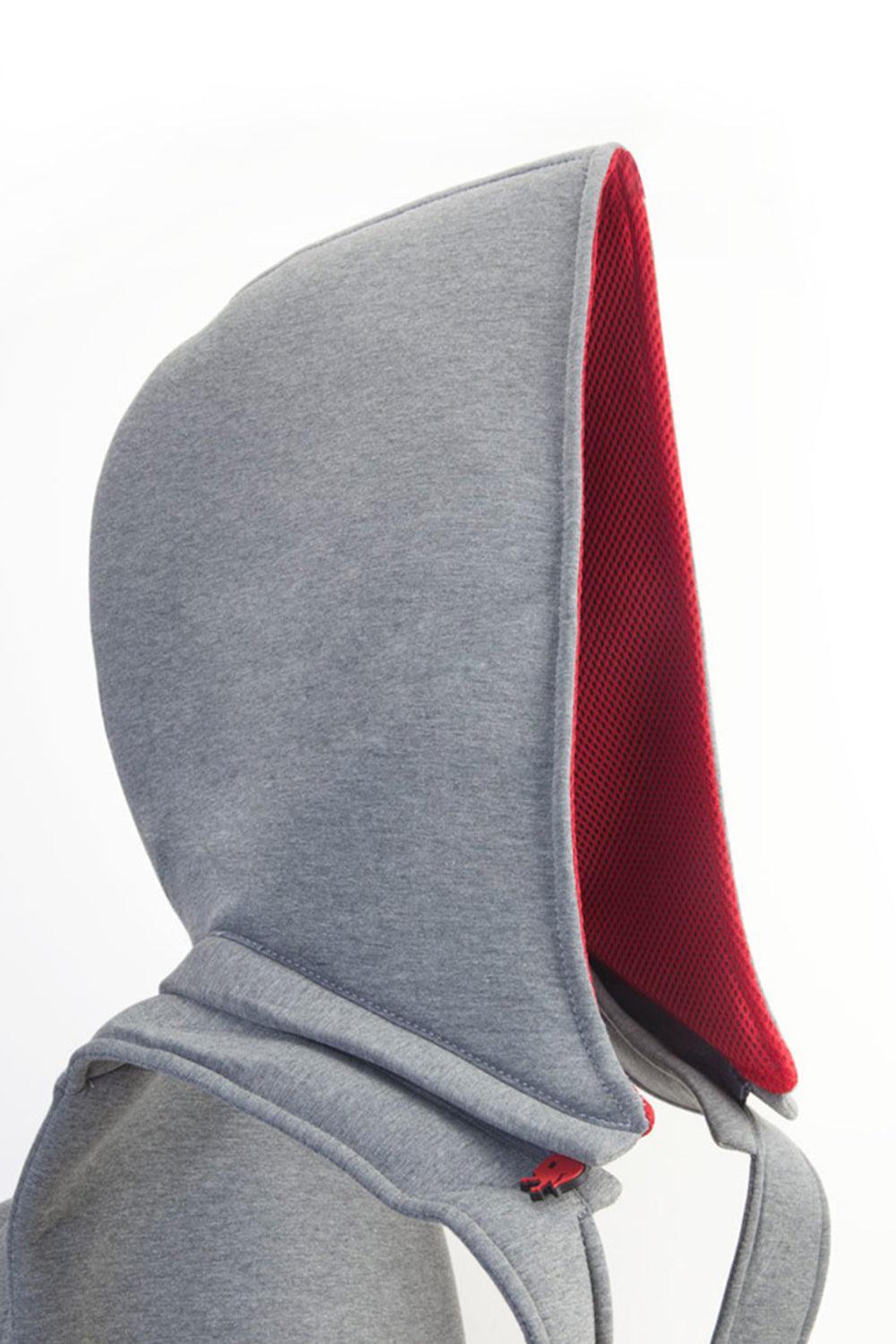 Morikukko-Grey Basic Red-Sırt Çantası-4-Milagron.com