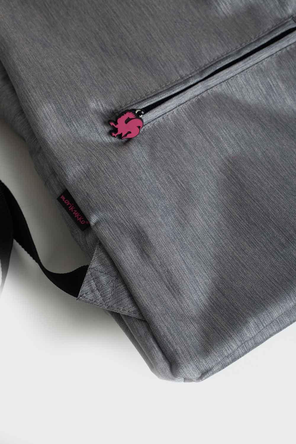 Morikukko-Kool Gri/Pembe Kapüşonlu Sırt Çantası-Sırt Çantası-5-Milagron.com