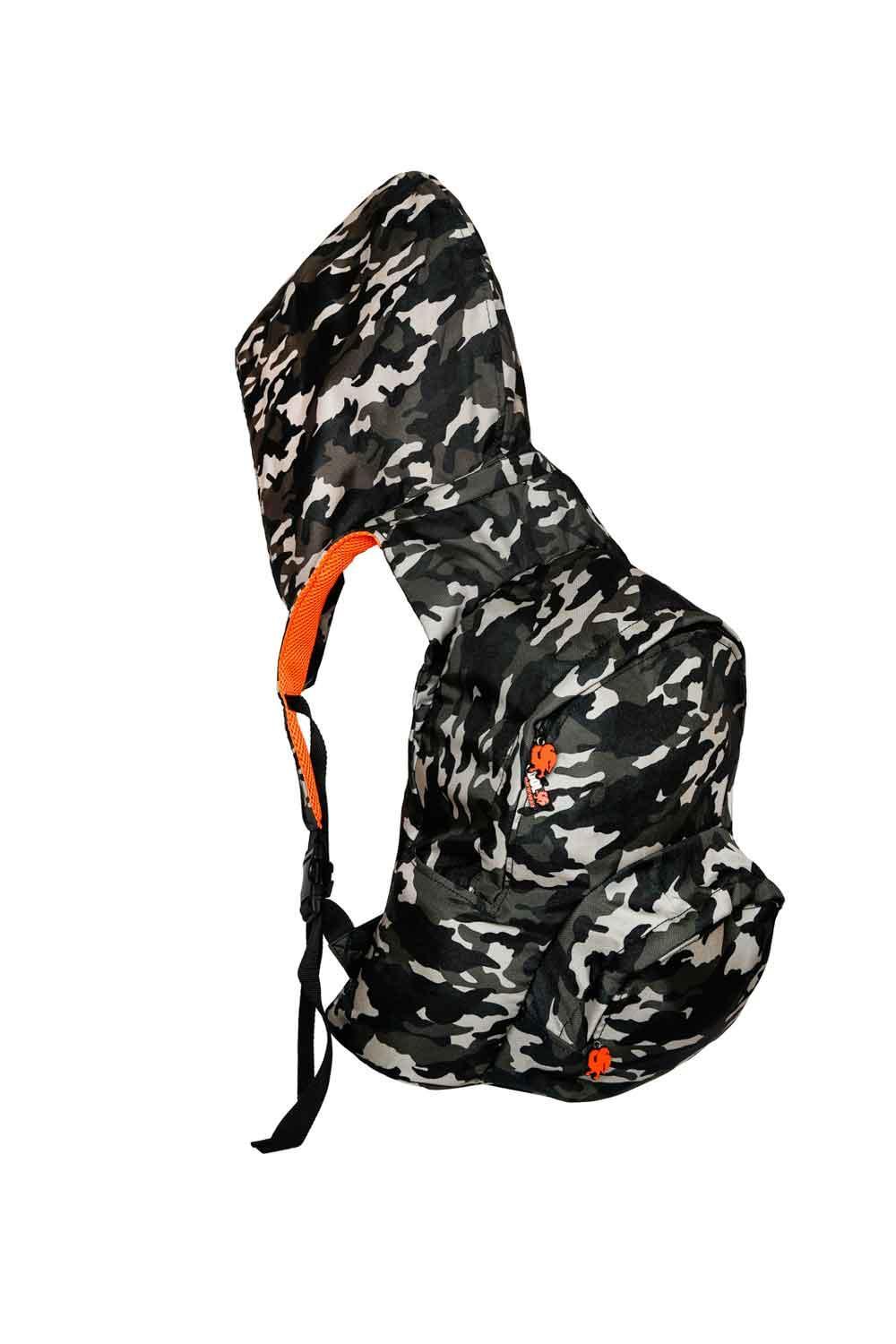 Morikukko-Kool Kamuflaj Desenli Kapüşonlu Sırt Çantası-Sırt Çantası-2-Milagron.com
