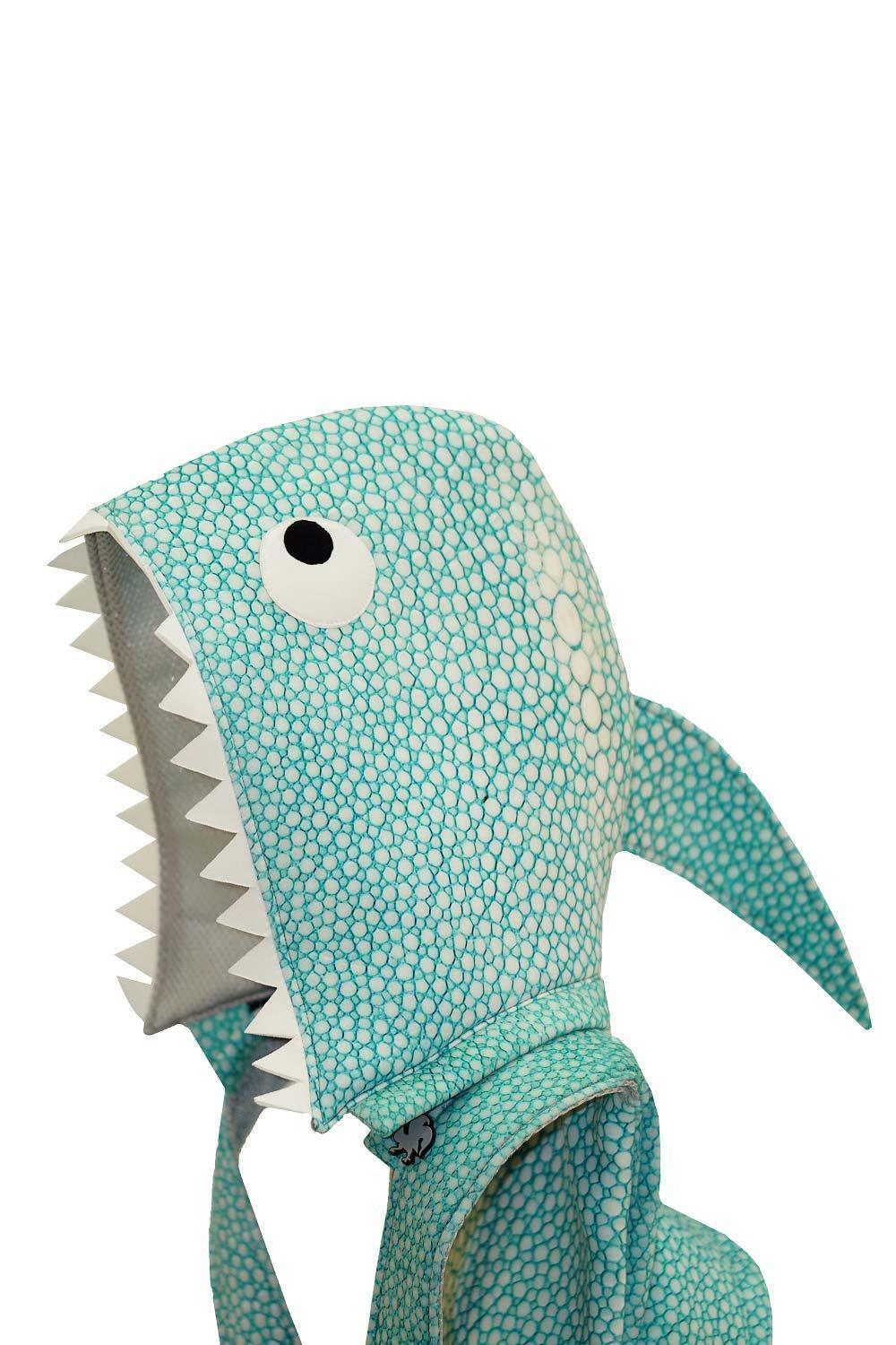 Morikukko-Köpek Balığı Çocuk Kapüşonlu Sırt Çantası-Sırt Çantası-1-Milagron.com