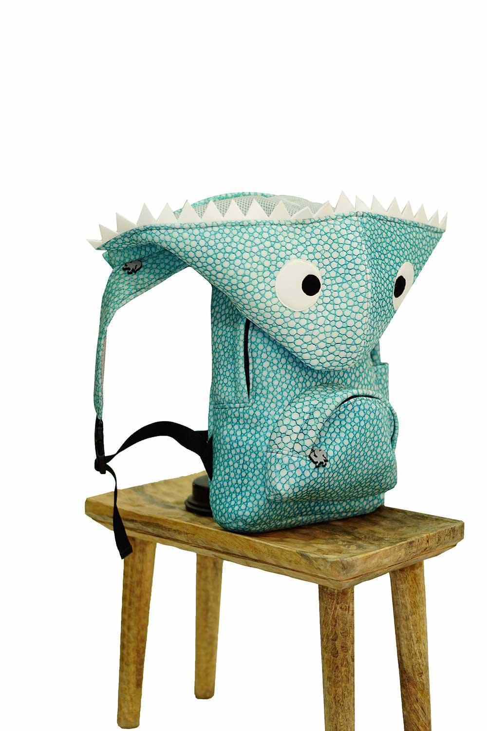 Morikukko-Köpek Balığı Çocuk Kapüşonlu Sırt Çantası-Sırt Çantası-3-Milagron.com