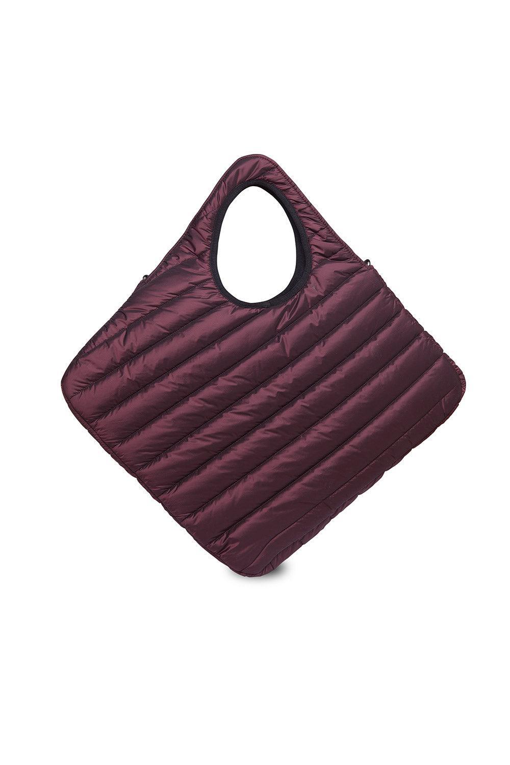Morikukko-Modigliani Desen Bordo Puff Diagonal Omuz Çantası-Sırt Çantası-3-Milagron.com