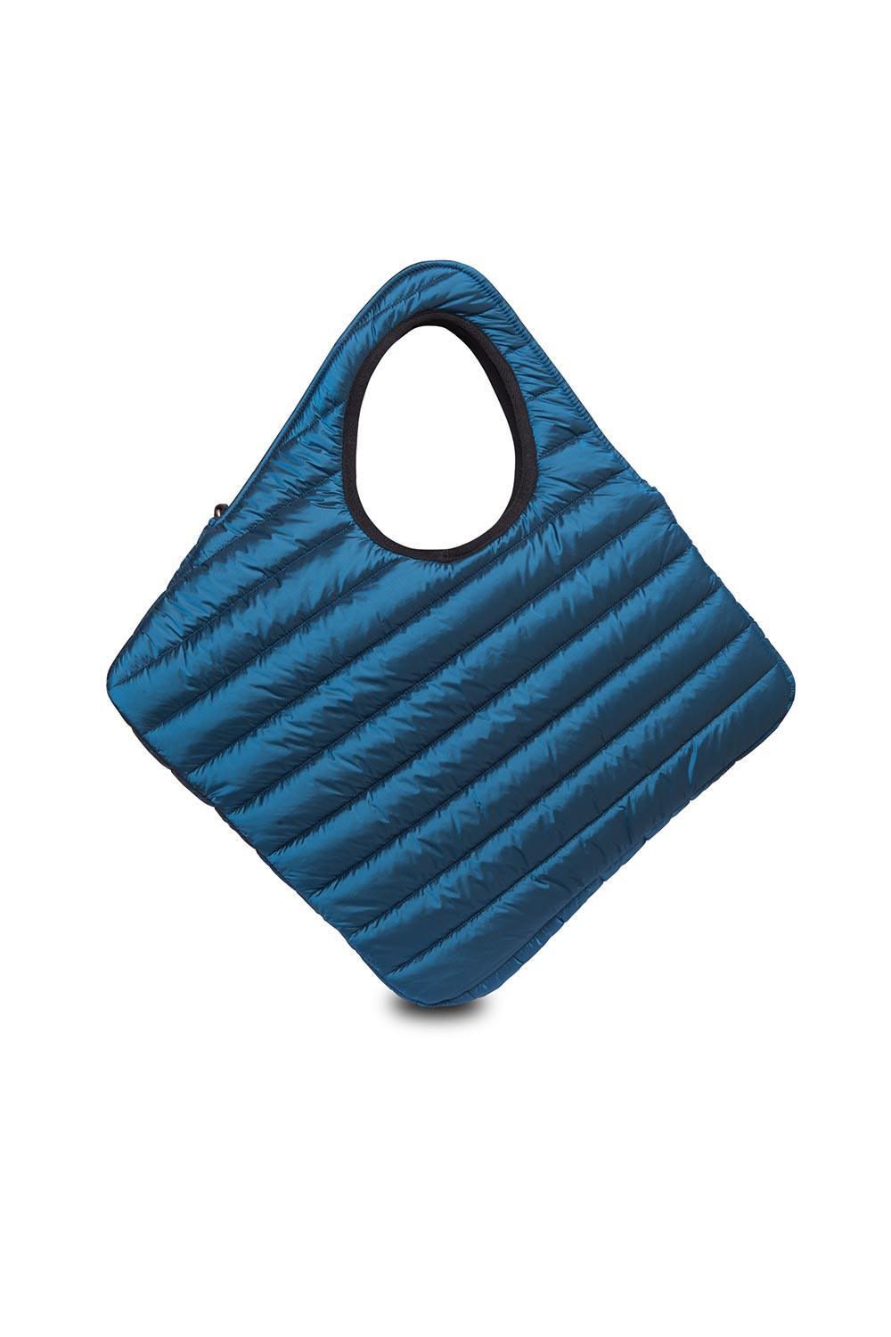 Morikukko-Modigliani Desen Lacivert Puff Diagonal Omuz Çantası-Sırt Çantası-3-Milagron.com