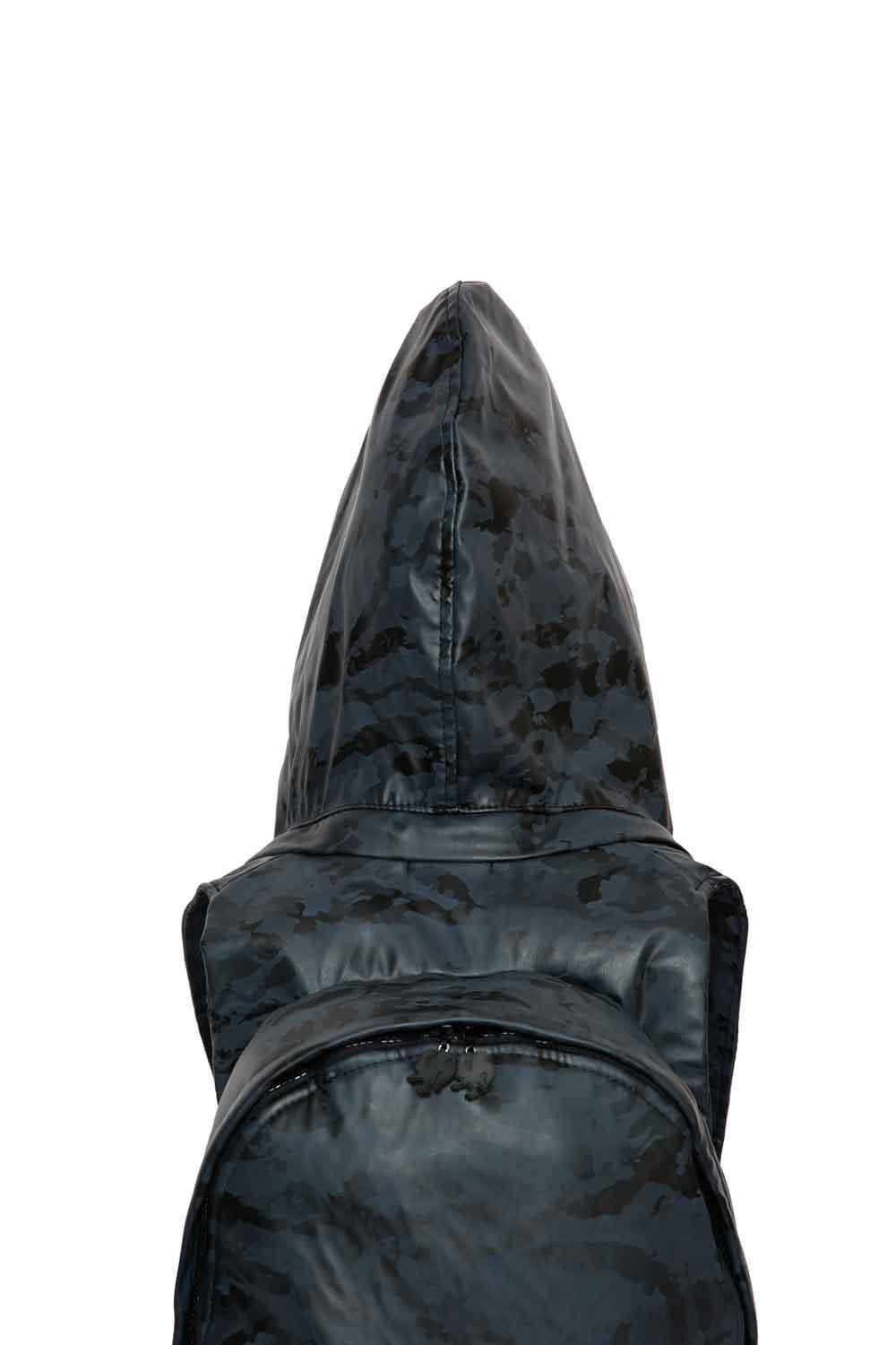 Morikukko-PVC Kamuflaj Kapüşonlu Sırt Çantası-Sırt Çantası-4-Milagron.com