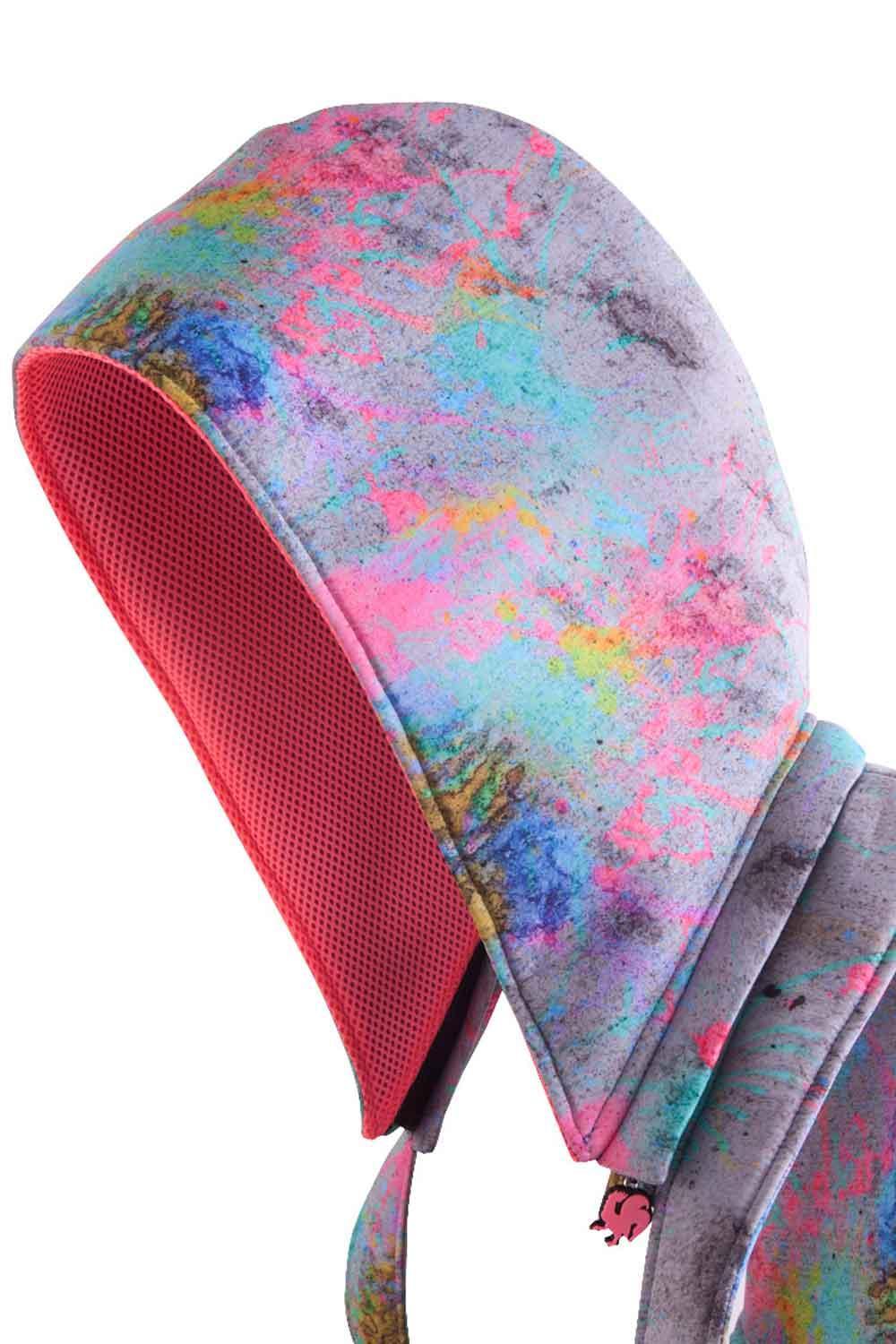 Morikukko-Pollock Desen Kapüşonlu Sırt Çantası-Sırt Çantası-5-Milagron.com